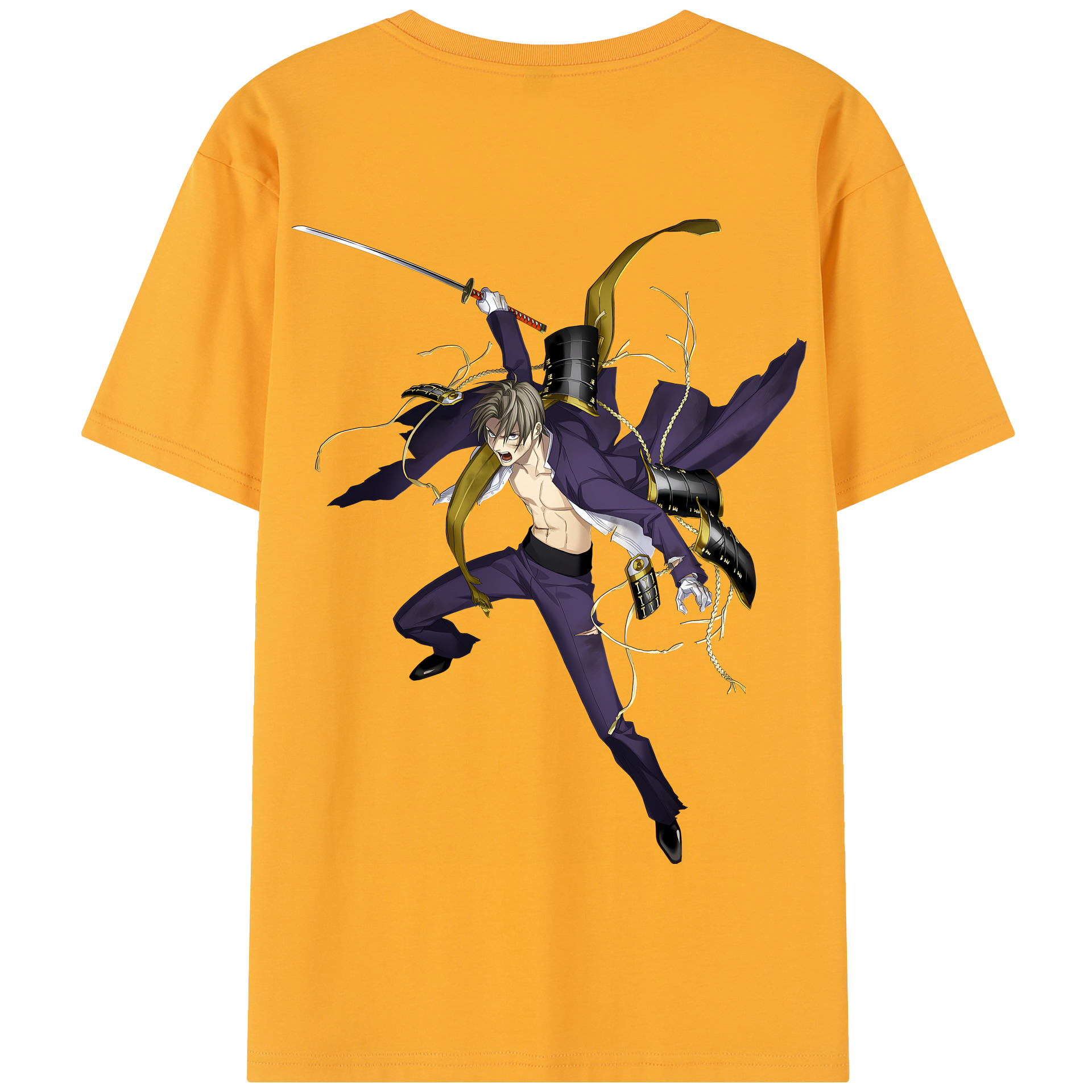 （画像用） 刀剣乱舞 Touken Ranbu 綿100％半袖Tシャツ（背面プリント）