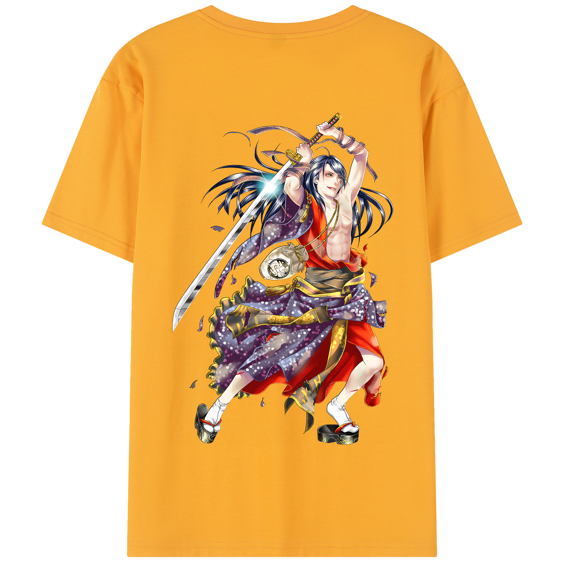 （画像用） 刀剣乱舞 Touken Ranbu 綿100％半袖Tシャツ（背面プリント）