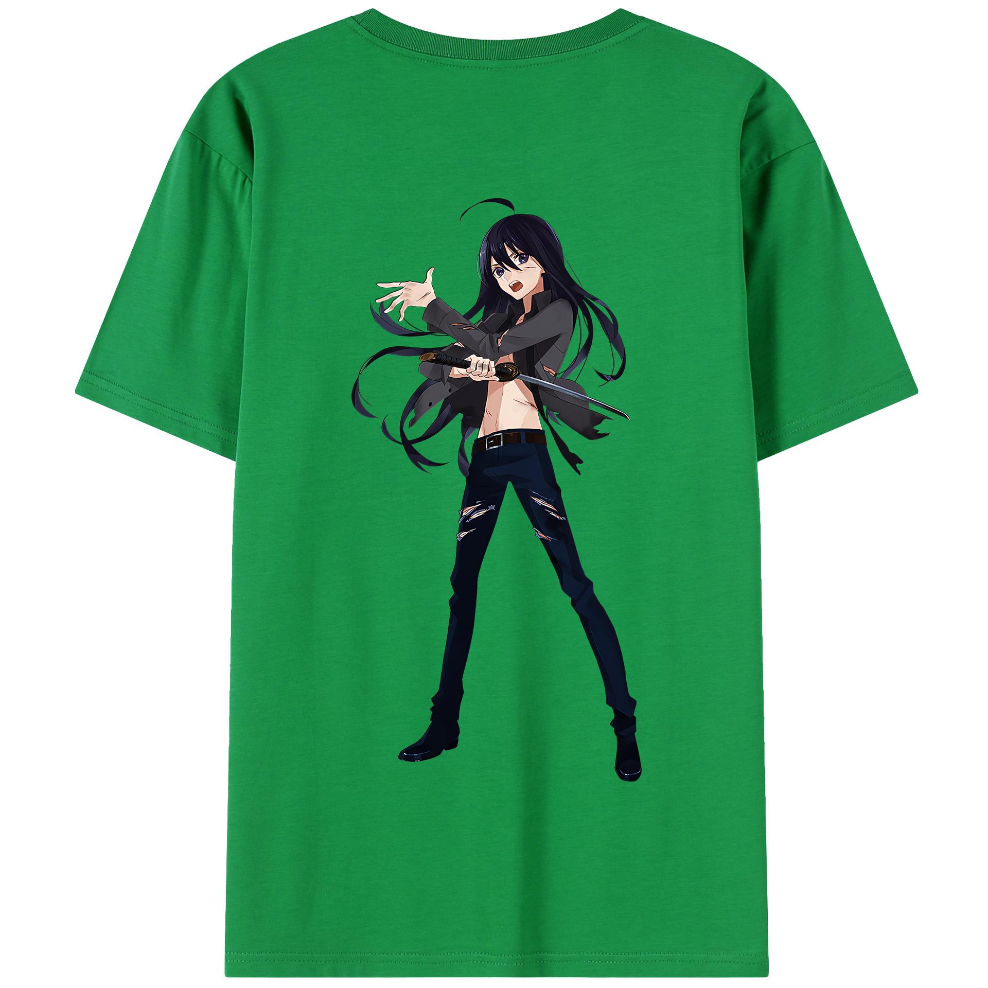 （画像用） 刀剣乱舞 Touken Ranbu 綿100％半袖Tシャツ（背面プリント）