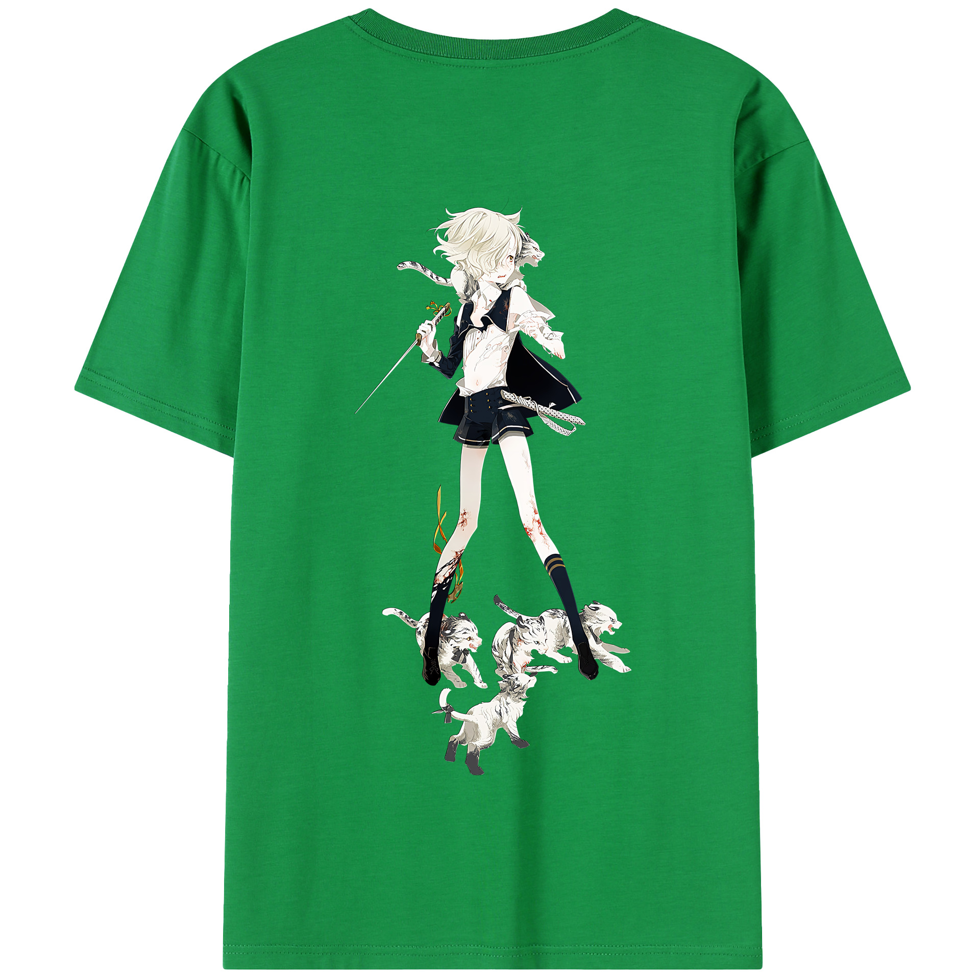 （画像用） 刀剣乱舞 Touken Ranbu 綿100％半袖Tシャツ（背面プリント）
