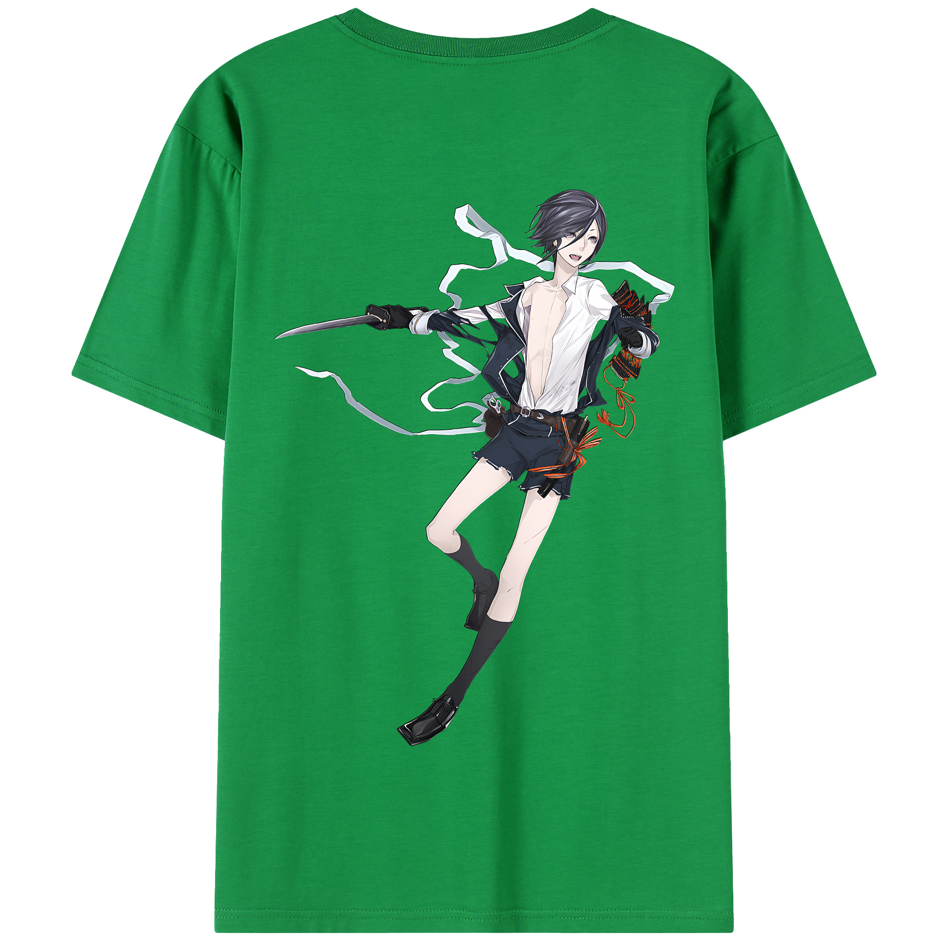 （画像用） 刀剣乱舞 Touken Ranbu 綿100％半袖Tシャツ（背面プリント）