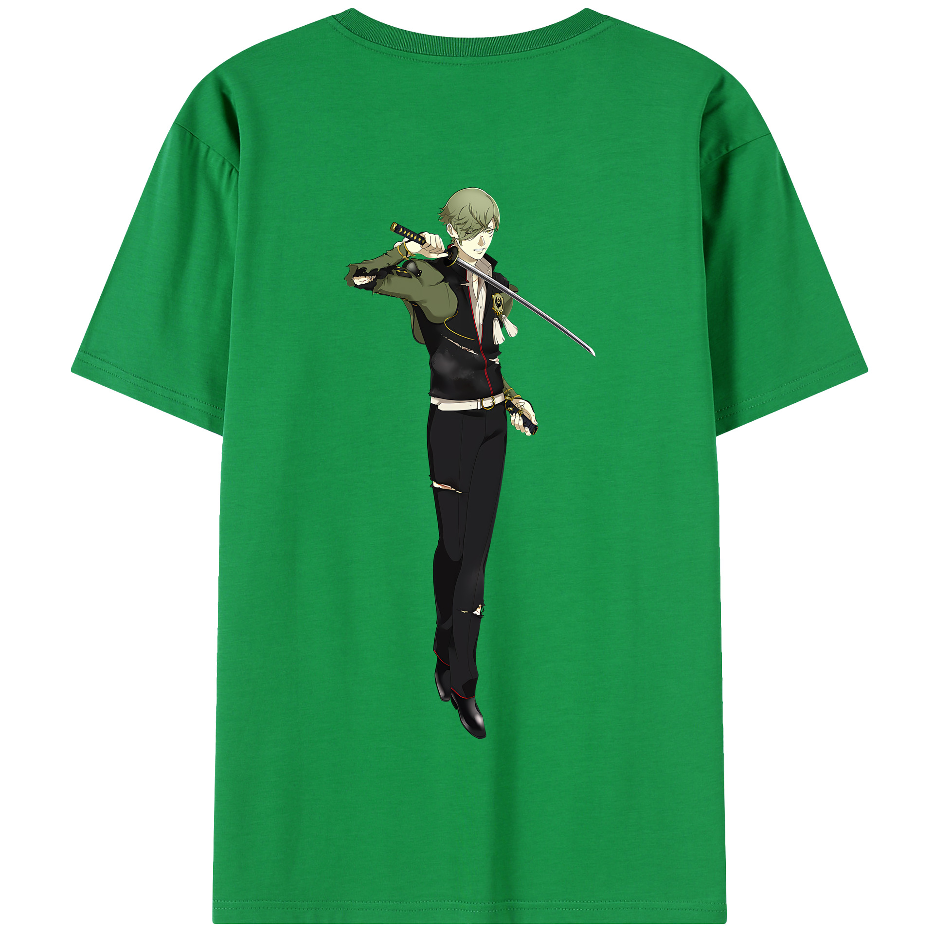 （画像用） 刀剣乱舞 Touken Ranbu 綿100％半袖Tシャツ（背面プリント）