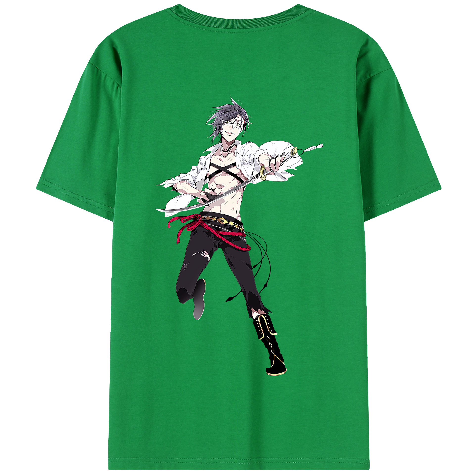 （画像用） 刀剣乱舞 Touken Ranbu 綿100％半袖Tシャツ（背面プリント）