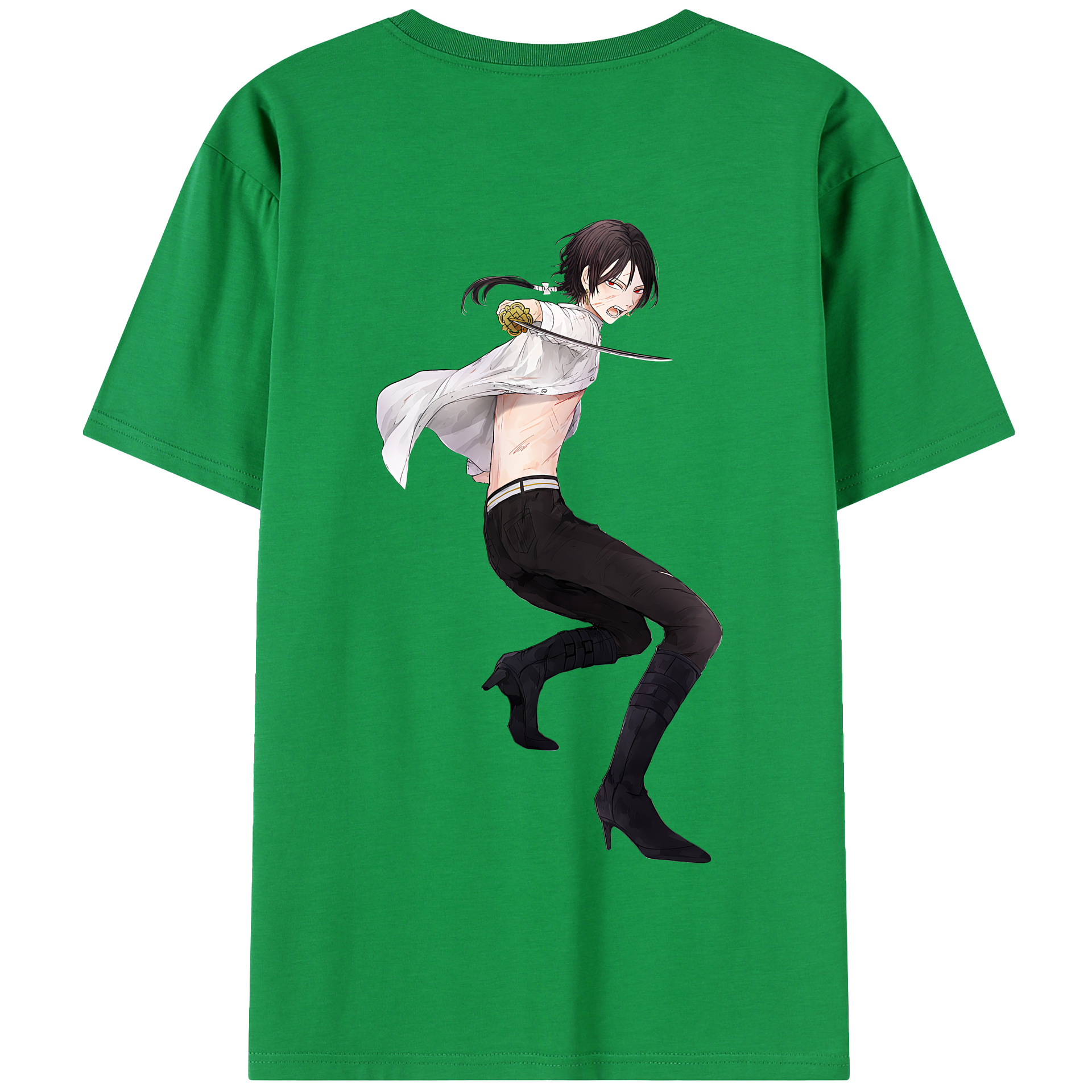 （画像用） 刀剣乱舞 Touken Ranbu 綿100％半袖Tシャツ（背面プリント）