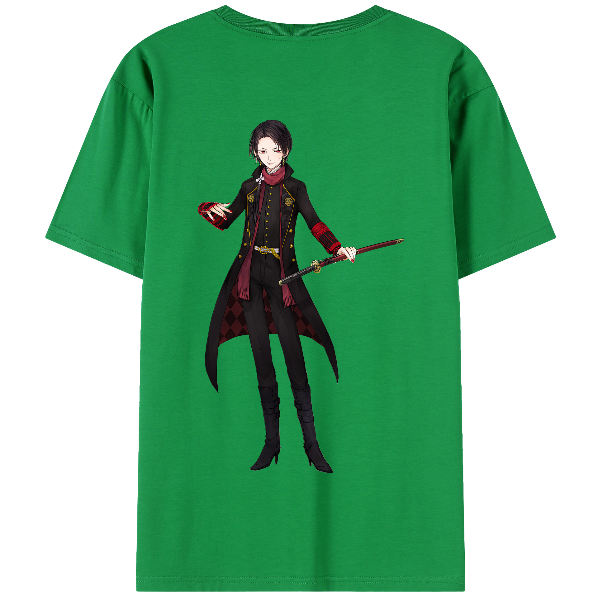 （画像用） 刀剣乱舞 Touken Ranbu 綿100％半袖Tシャツ（背面プリント）