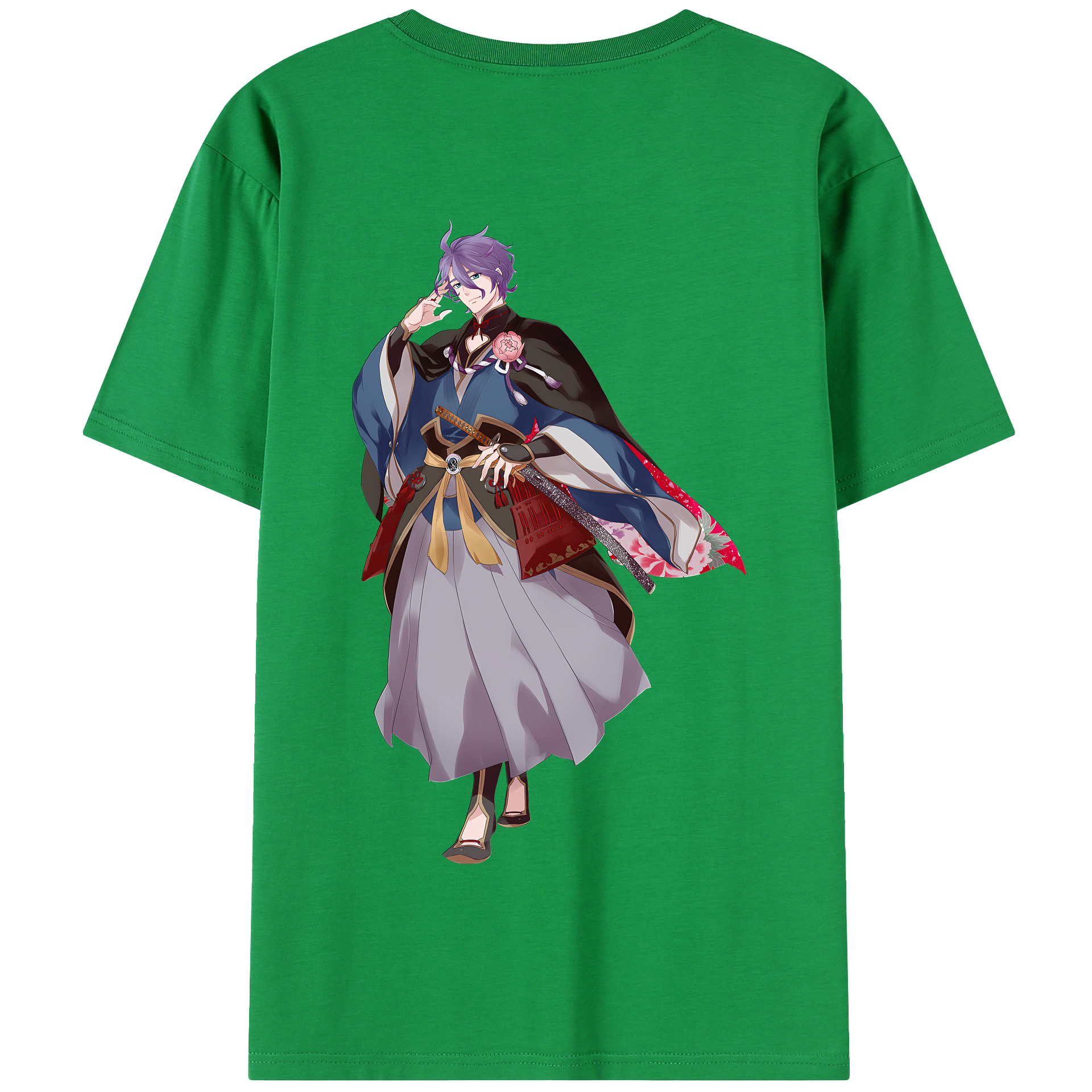 （画像用） 刀剣乱舞 Touken Ranbu 綿100％半袖Tシャツ（背面プリント）
