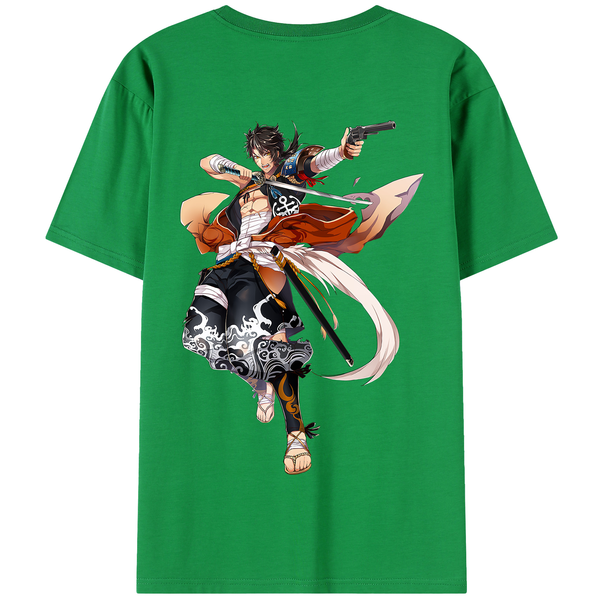 （画像用） 刀剣乱舞 Touken Ranbu 綿100％半袖Tシャツ（背面プリント）
