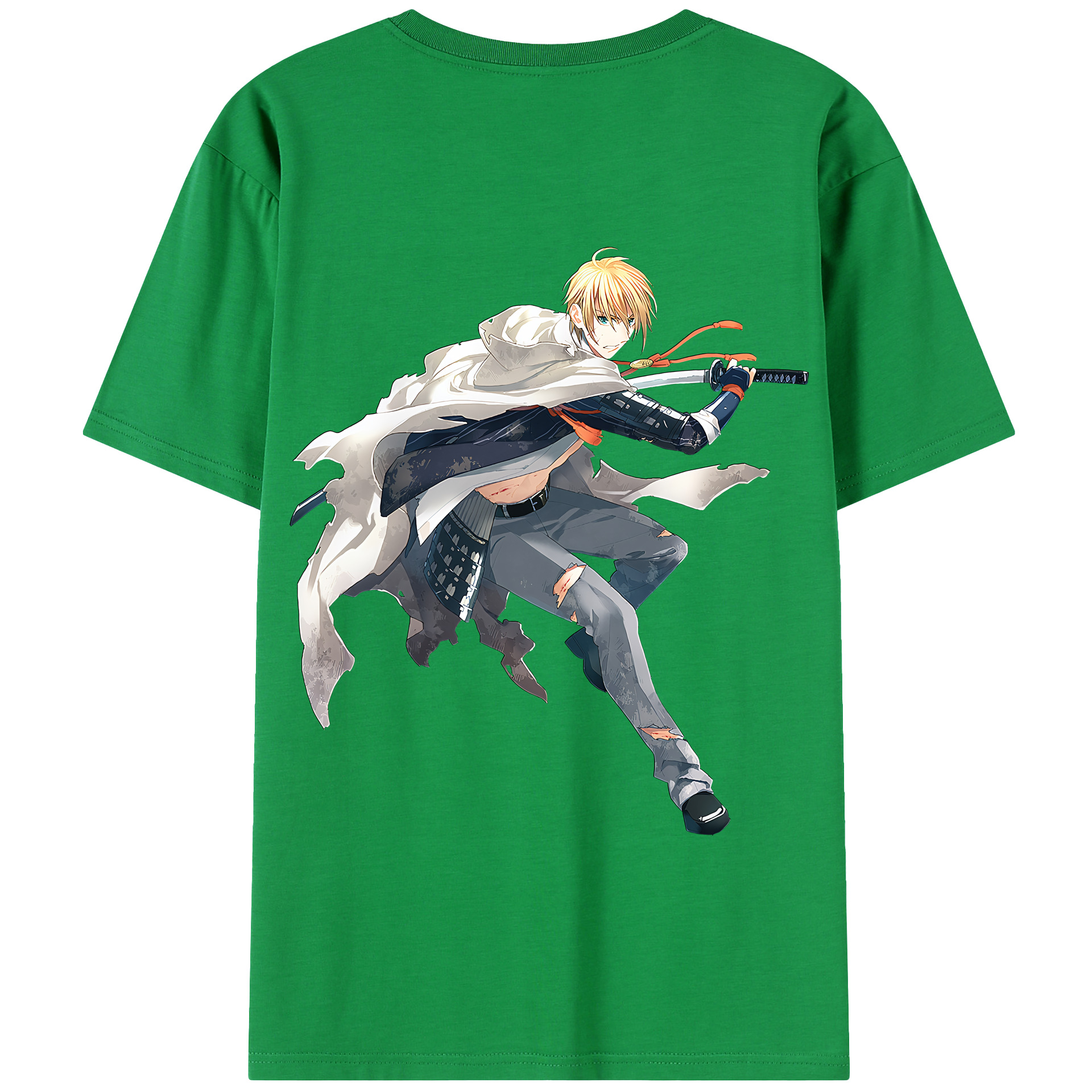 （画像用） 刀剣乱舞 Touken Ranbu 綿100％半袖Tシャツ（背面プリント）