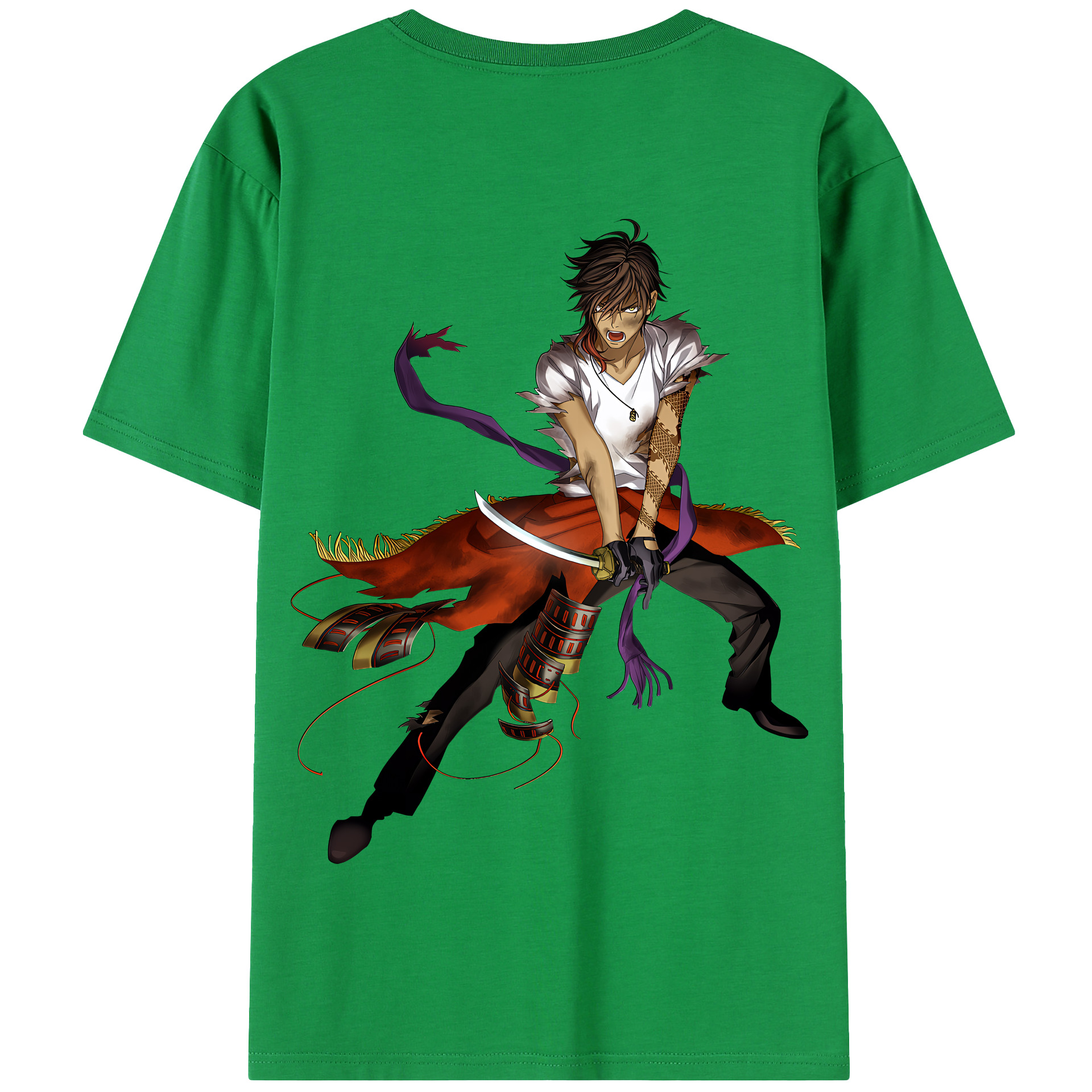 （画像用） 刀剣乱舞 Touken Ranbu 綿100％半袖Tシャツ（背面プリント）
