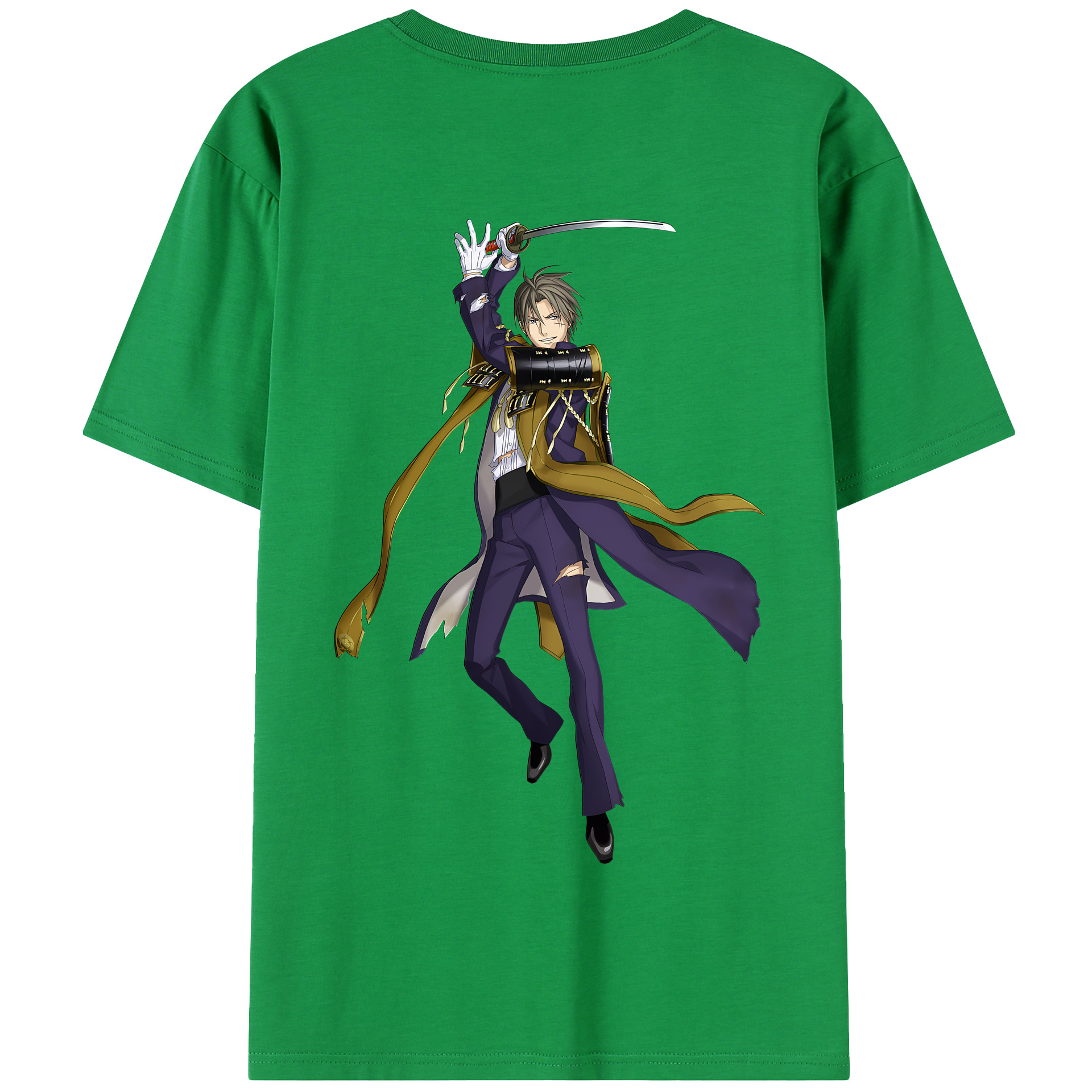 （画像用） 刀剣乱舞 Touken Ranbu 綿100％半袖Tシャツ（背面プリント）
