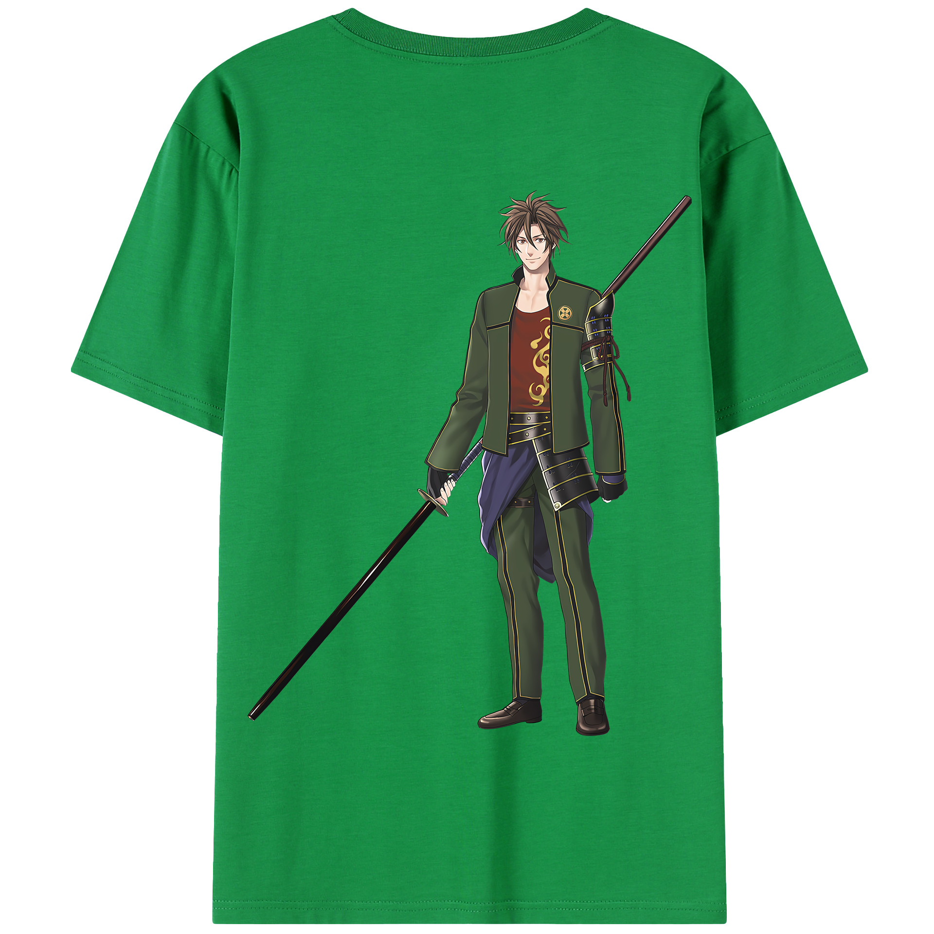 （画像用） 刀剣乱舞 Touken Ranbu 綿100％半袖Tシャツ（背面プリント）