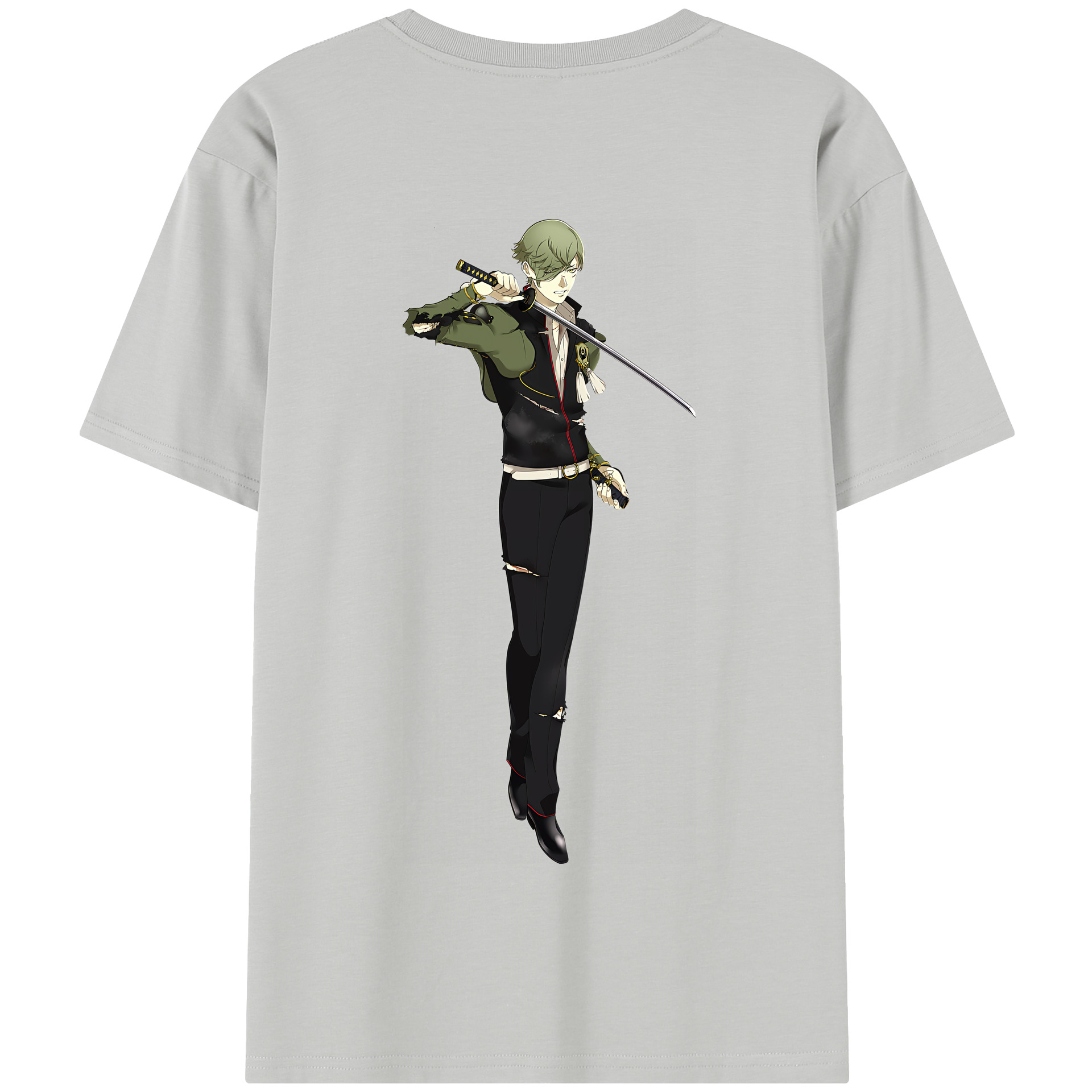 （画像用） 刀剣乱舞 Touken Ranbu 綿100％半袖Tシャツ（背面プリント）