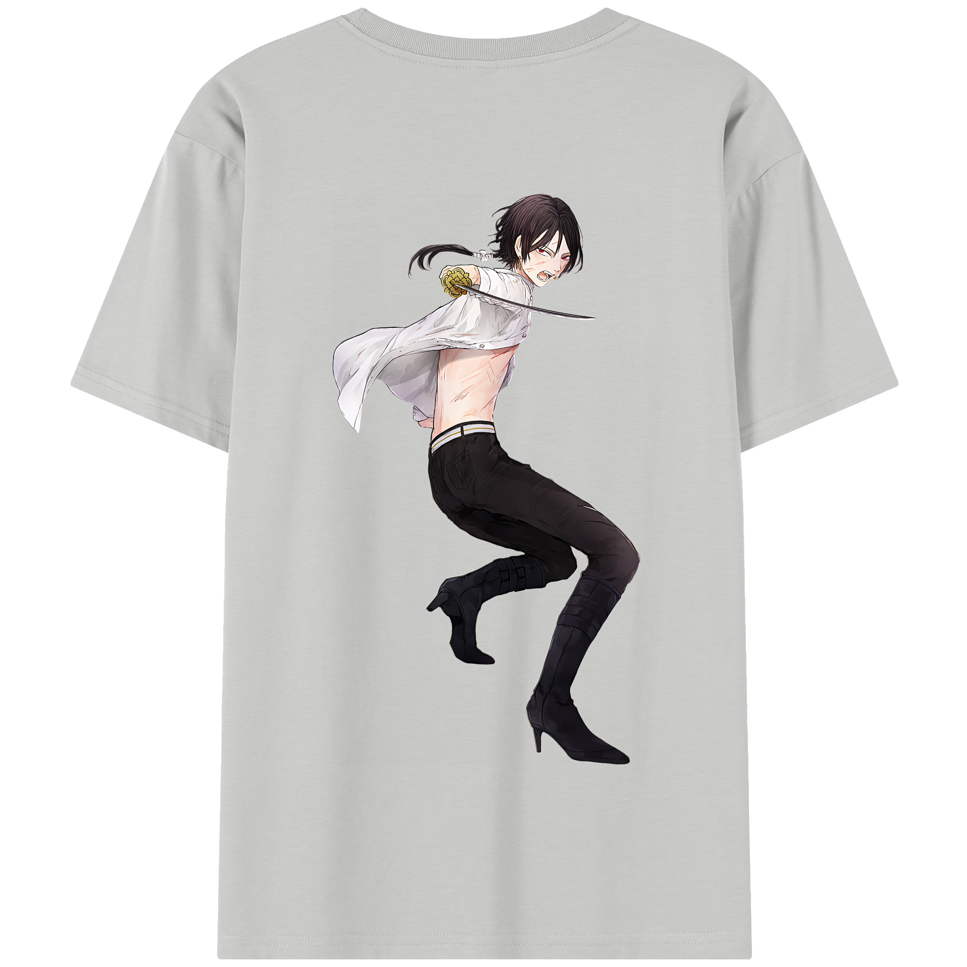 （画像用） 刀剣乱舞 Touken Ranbu 綿100％半袖Tシャツ（背面プリント）
