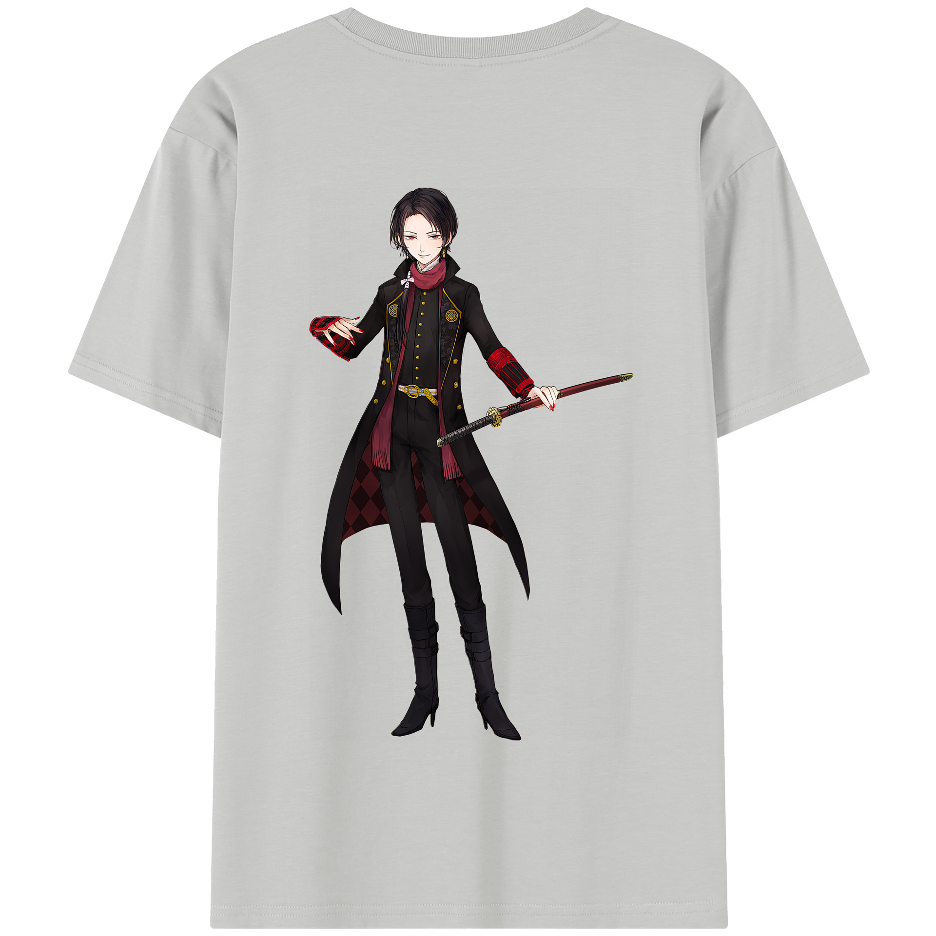 （画像用） 刀剣乱舞 Touken Ranbu 綿100％半袖Tシャツ（背面プリント）