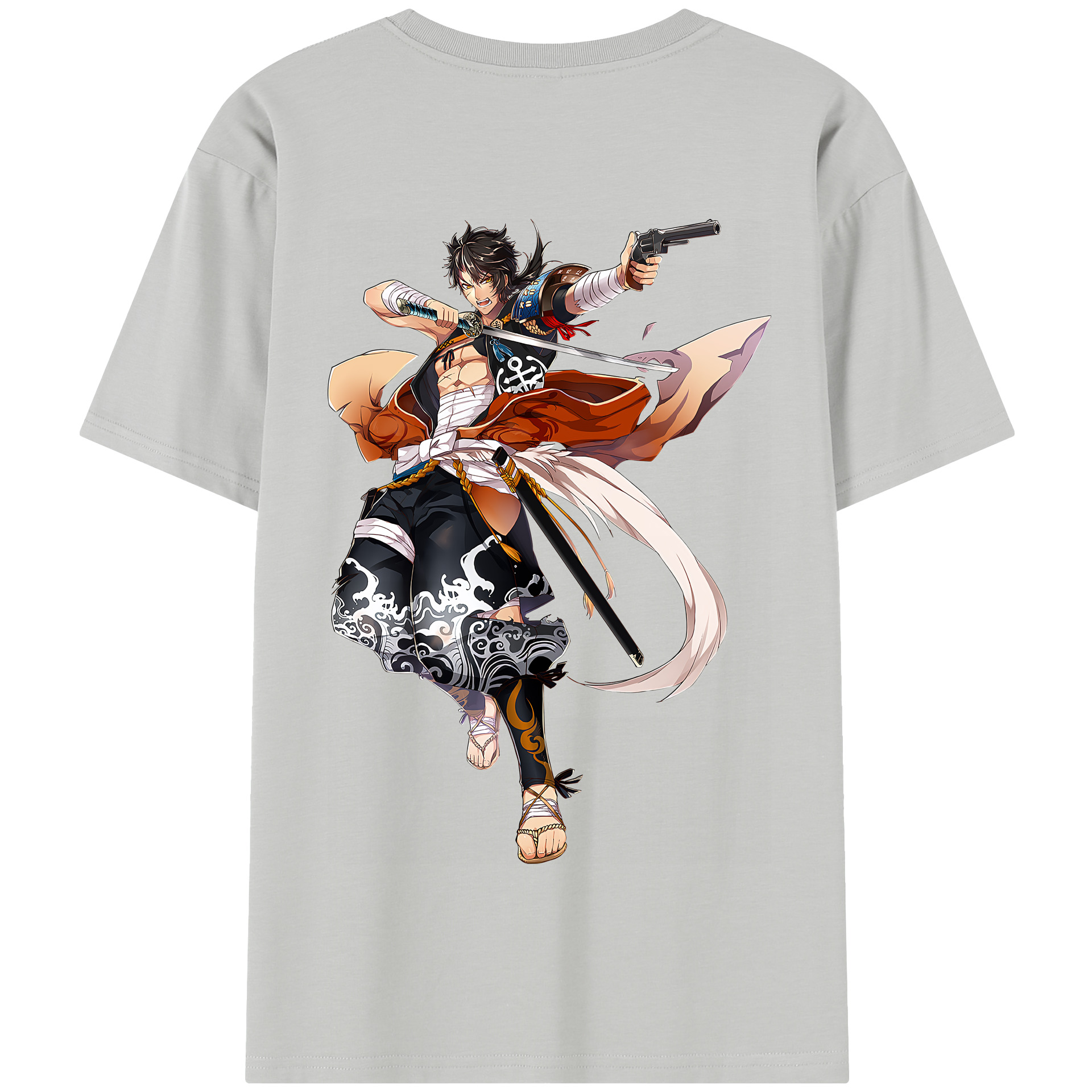 （画像用） 刀剣乱舞 Touken Ranbu 綿100％半袖Tシャツ（背面プリント）