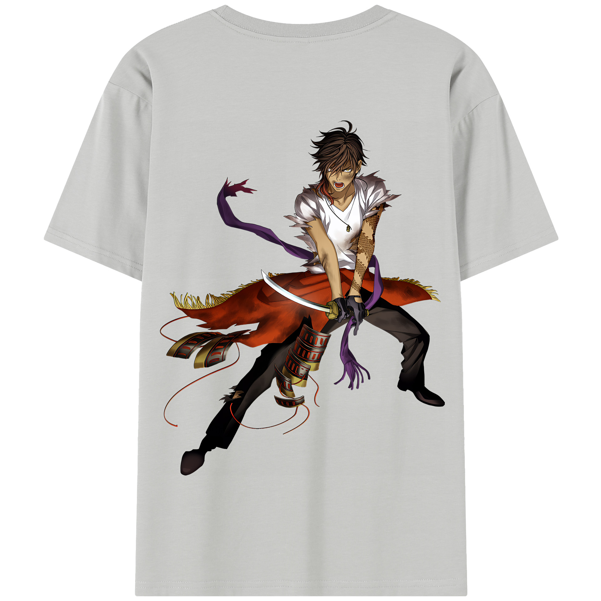 （画像用） 刀剣乱舞 Touken Ranbu 綿100％半袖Tシャツ（背面プリント）