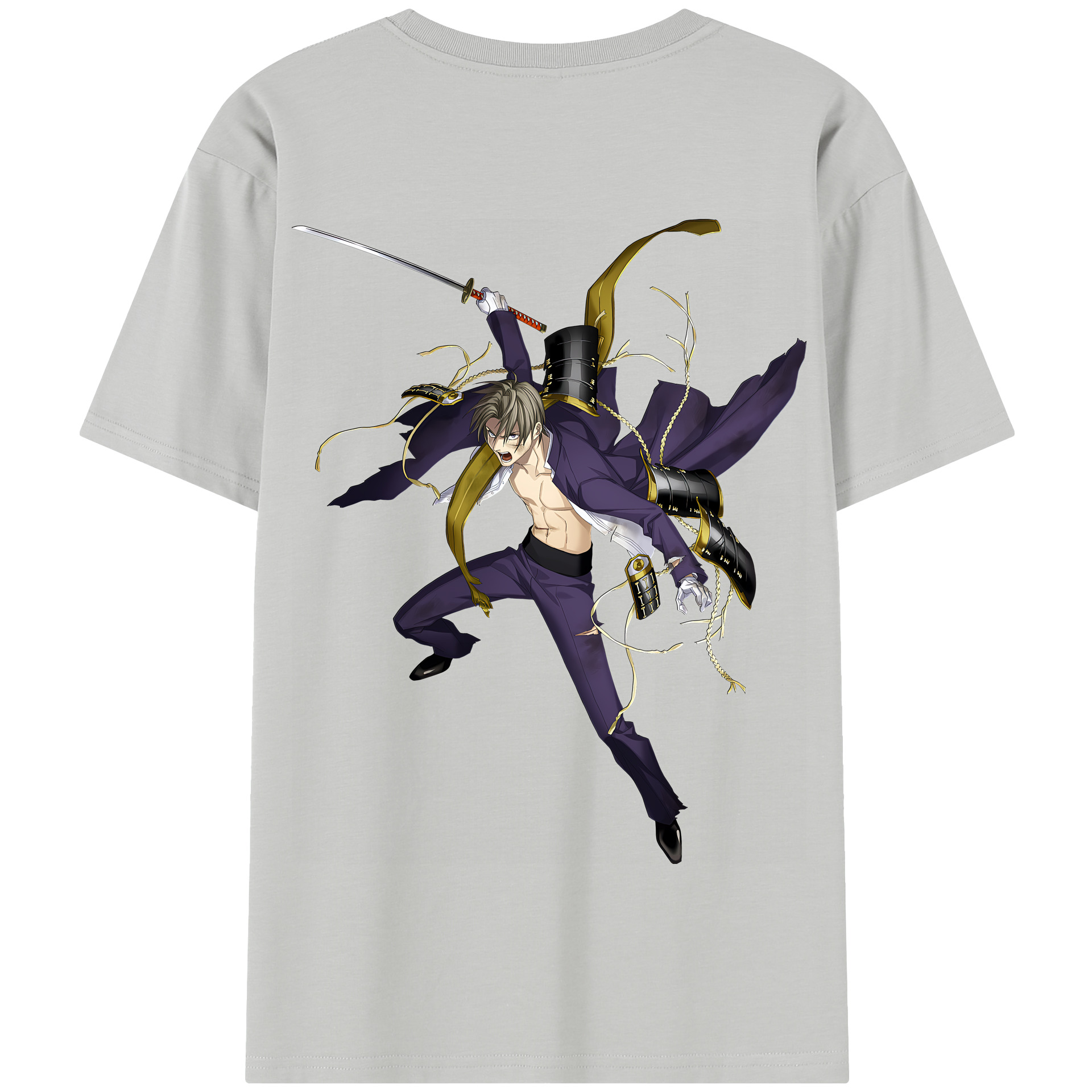 （画像用） 刀剣乱舞 Touken Ranbu 綿100％半袖Tシャツ（背面プリント）