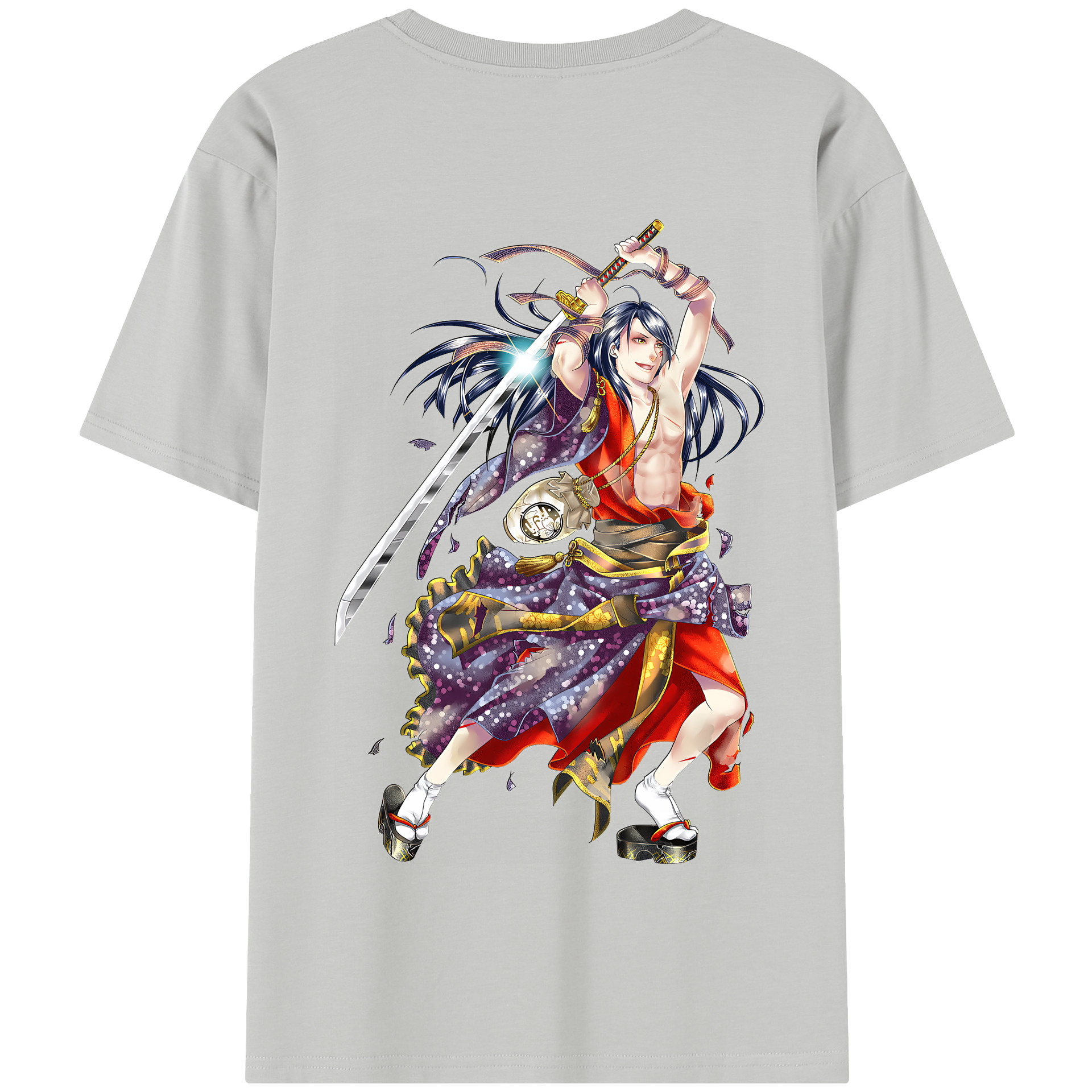 （画像用） 刀剣乱舞 Touken Ranbu 綿100％半袖Tシャツ（背面プリント）
