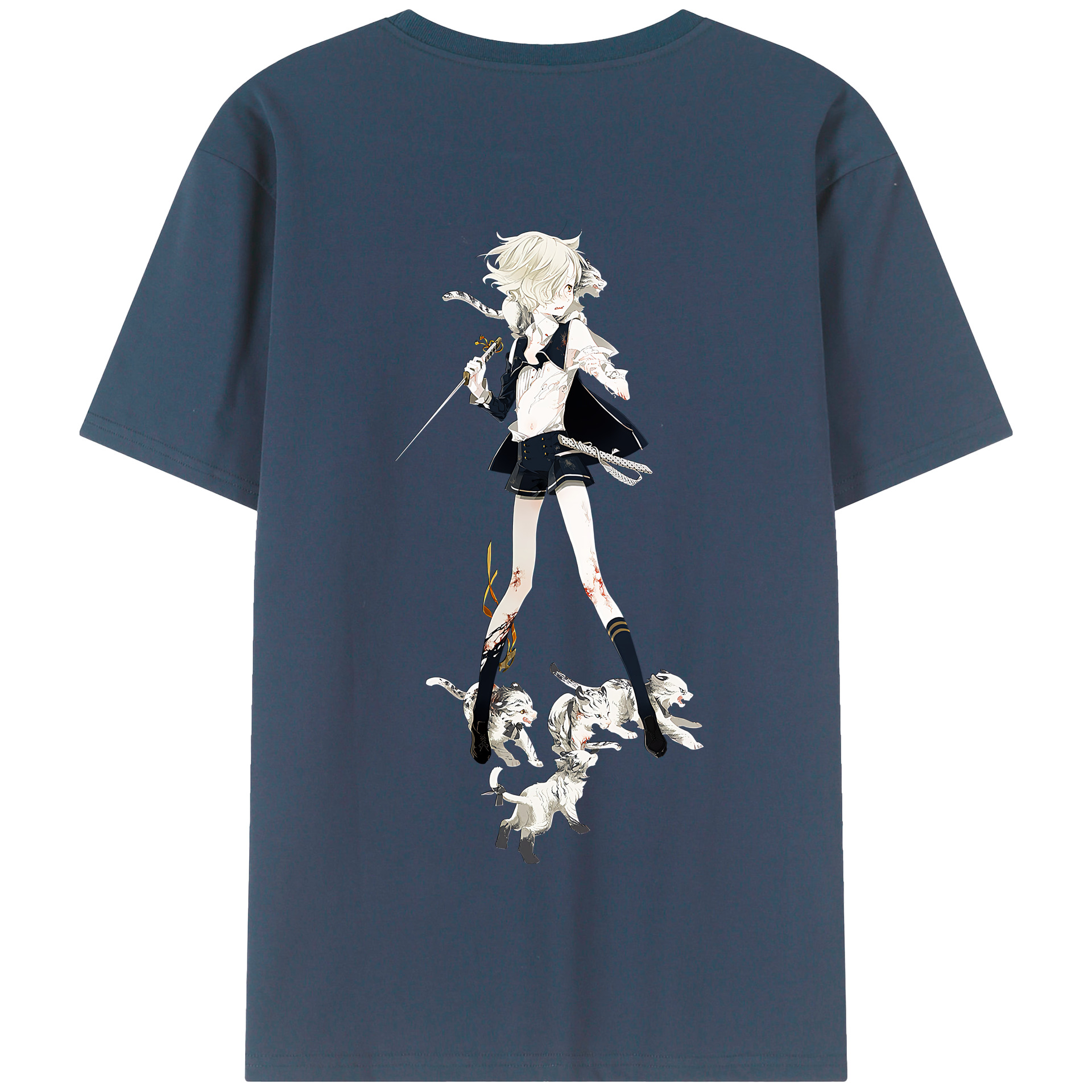 （画像用） 刀剣乱舞 Touken Ranbu 綿100％半袖Tシャツ（背面プリント）