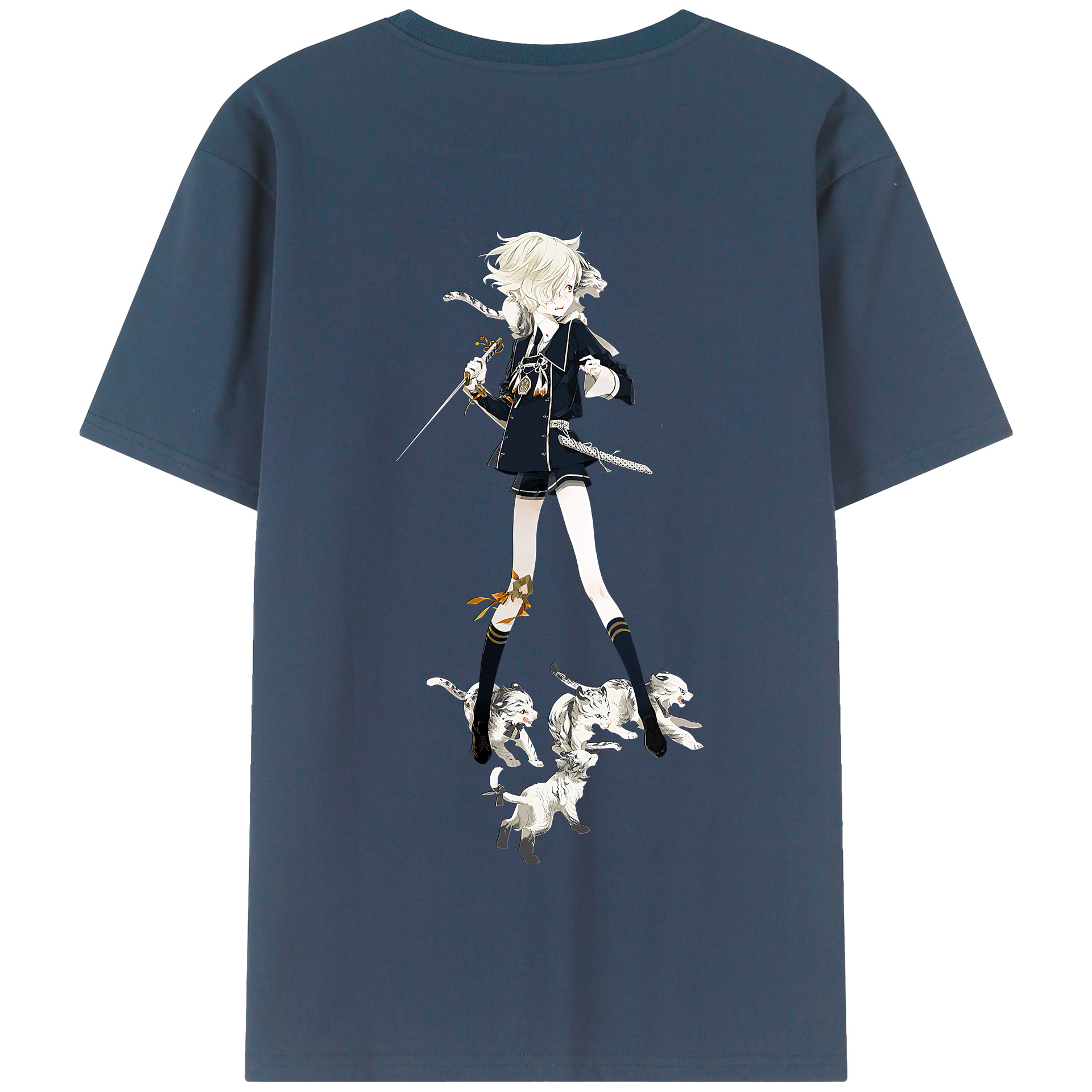 （画像用） 刀剣乱舞 Touken Ranbu 綿100％半袖Tシャツ（背面プリント）