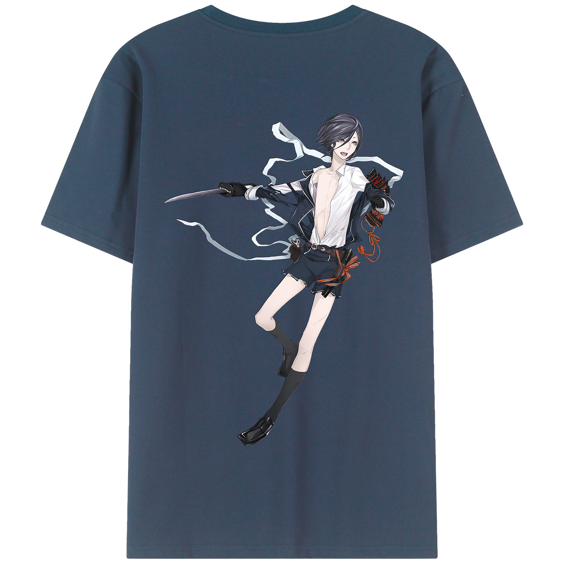 （画像用） 刀剣乱舞 Touken Ranbu 綿100％半袖Tシャツ（背面プリント）