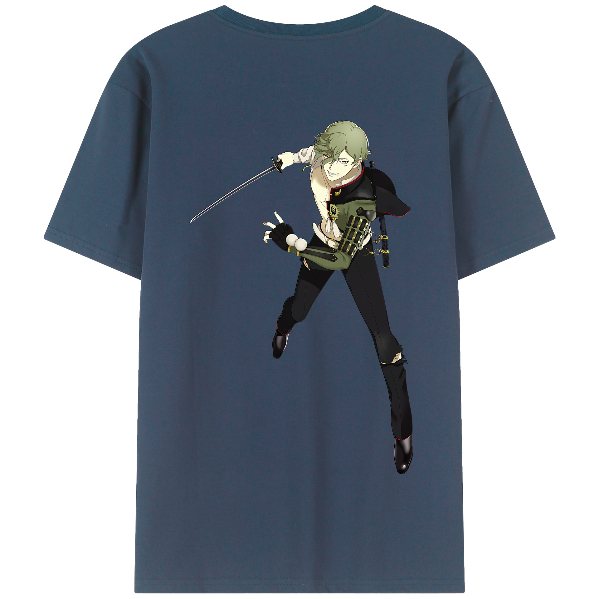 （画像用） 刀剣乱舞 Touken Ranbu 綿100％半袖Tシャツ（背面プリント）
