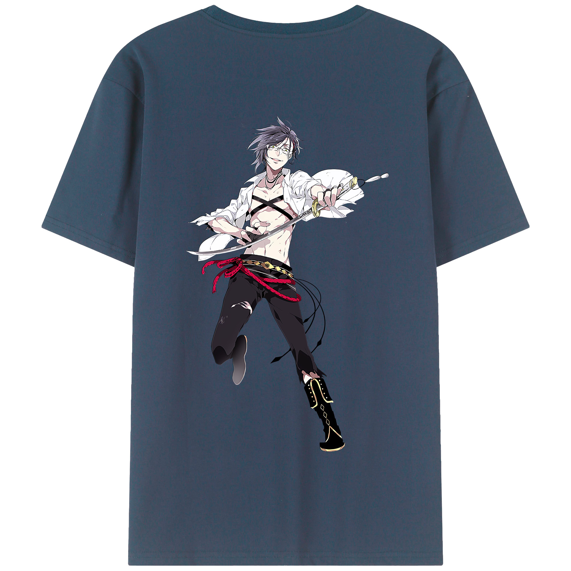 （画像用） 刀剣乱舞 Touken Ranbu 綿100％半袖Tシャツ（背面プリント）