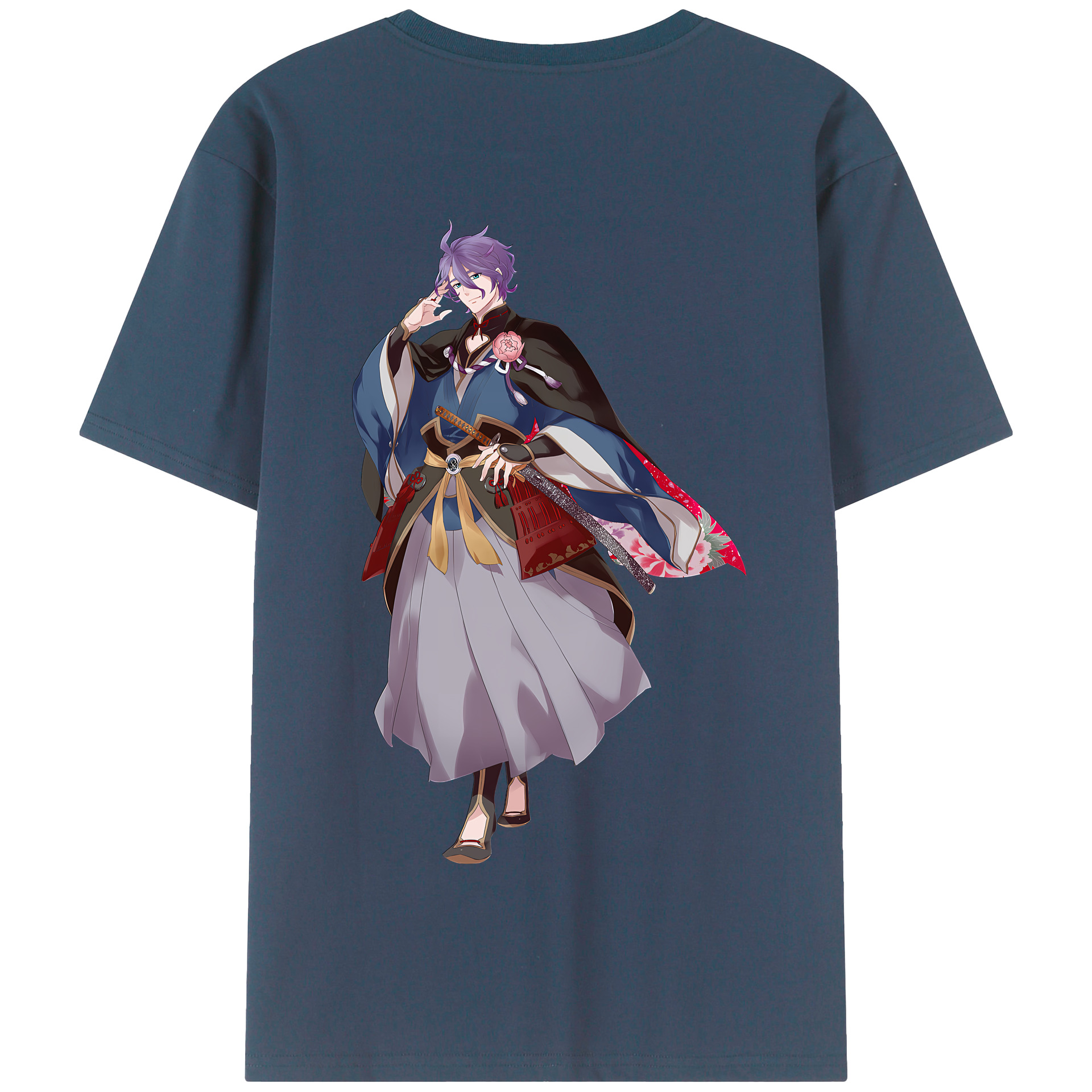 （画像用） 刀剣乱舞 Touken Ranbu 綿100％半袖Tシャツ（背面プリント）