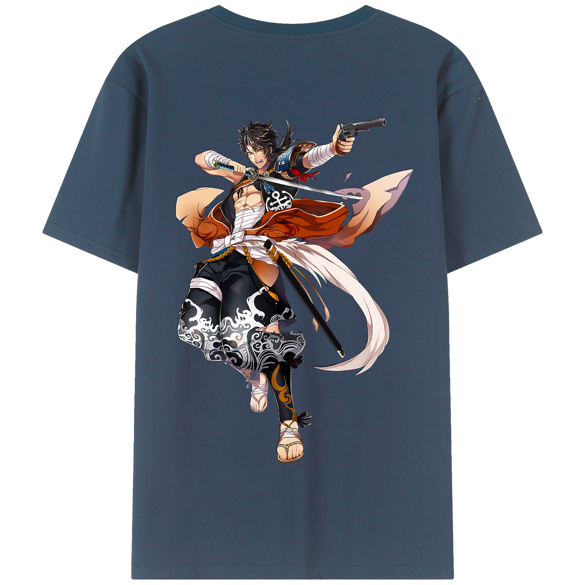 （画像用） 刀剣乱舞 Touken Ranbu 綿100％半袖Tシャツ（背面プリント）