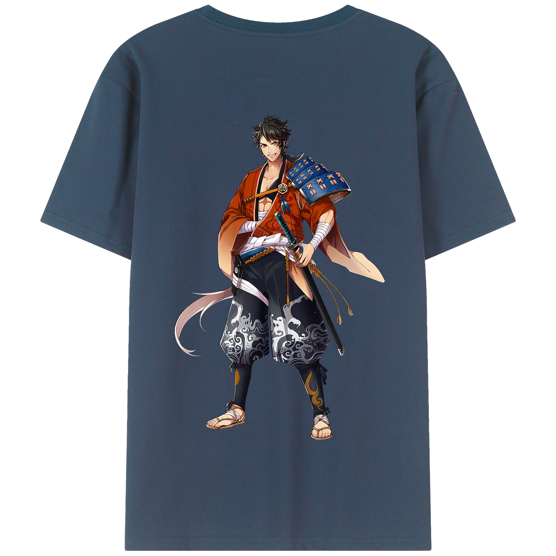 （画像用） 刀剣乱舞 Touken Ranbu 綿100％半袖Tシャツ（背面プリント）