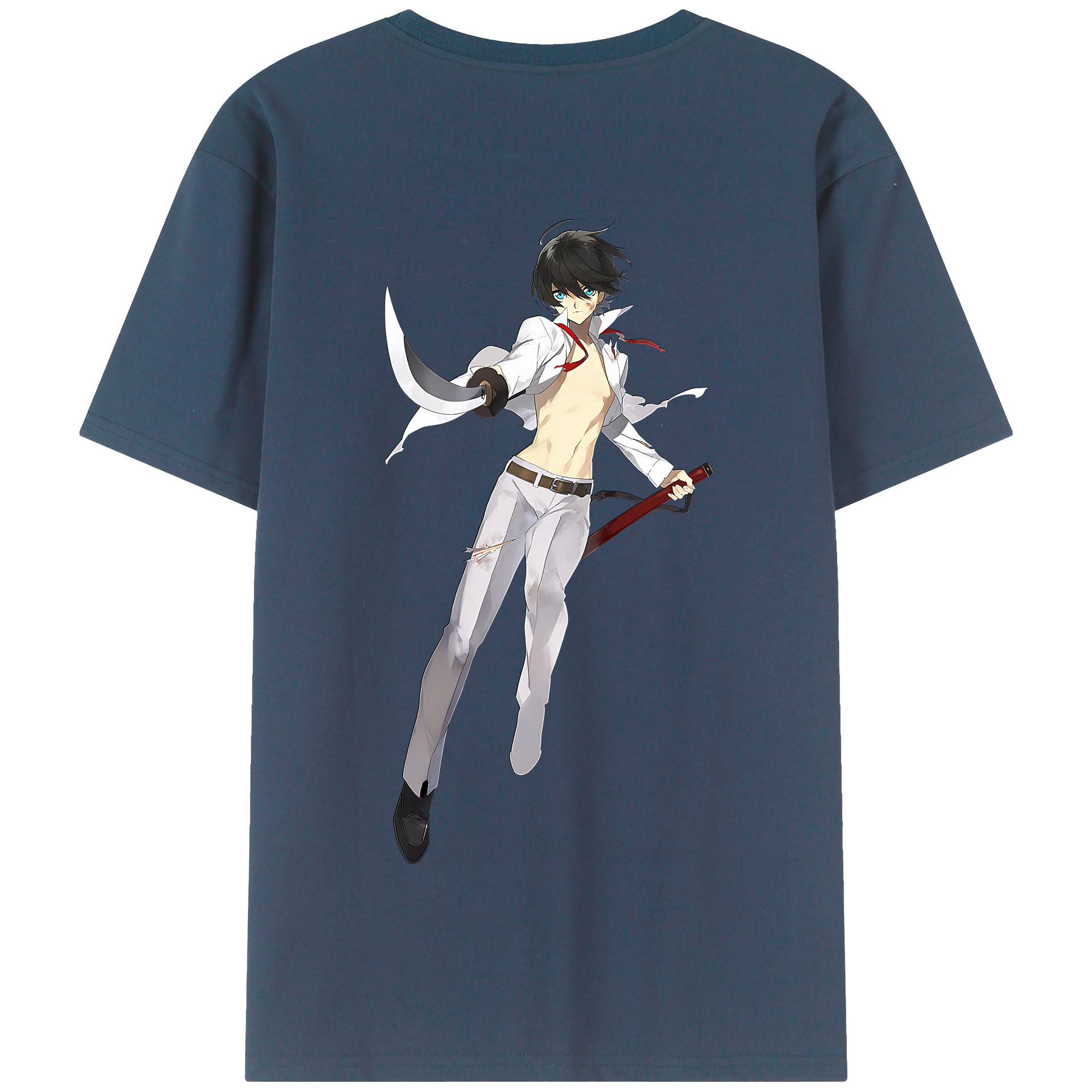 （画像用） 刀剣乱舞 Touken Ranbu 綿100％半袖Tシャツ（背面プリント）