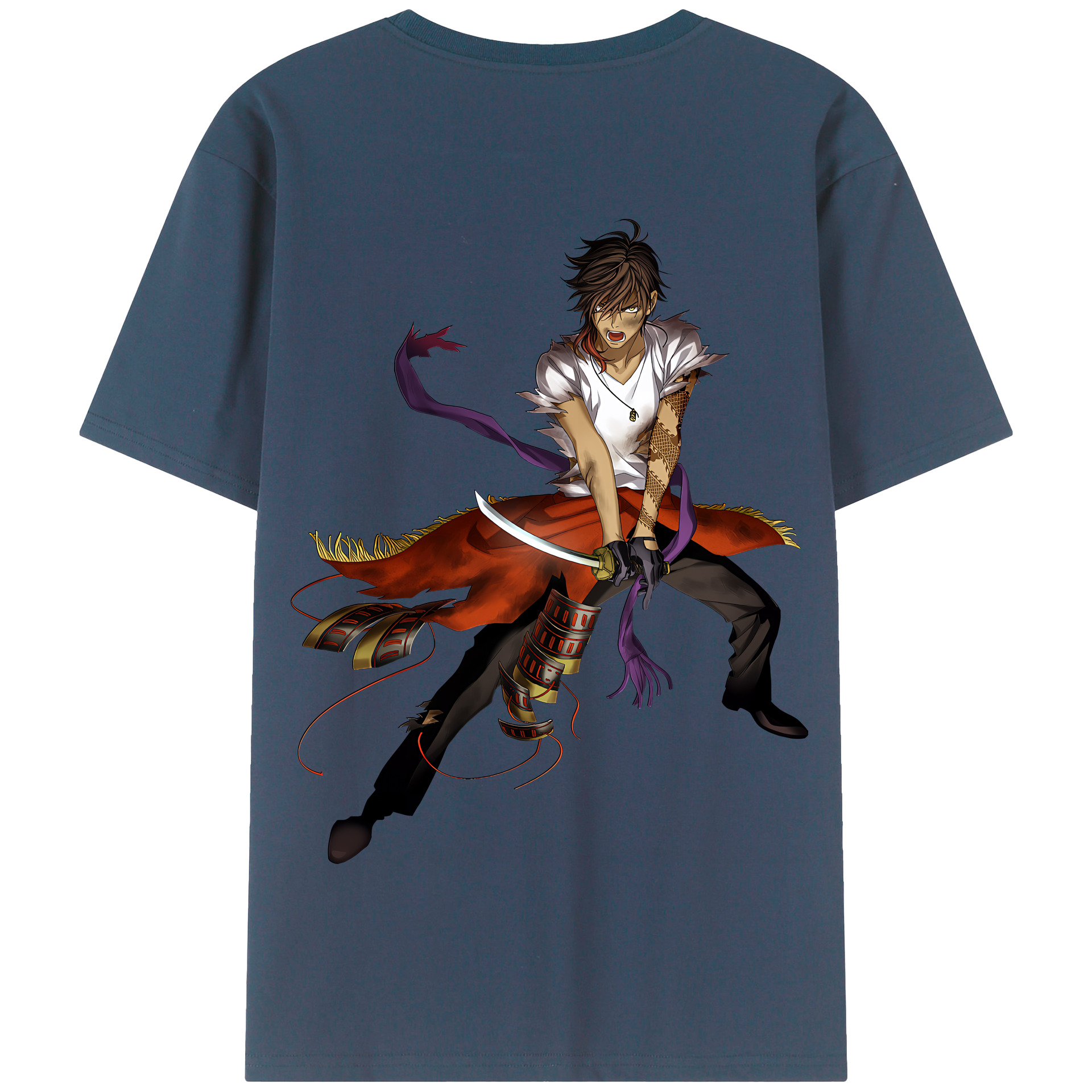 （画像用） 刀剣乱舞 Touken Ranbu 綿100％半袖Tシャツ（背面プリント）