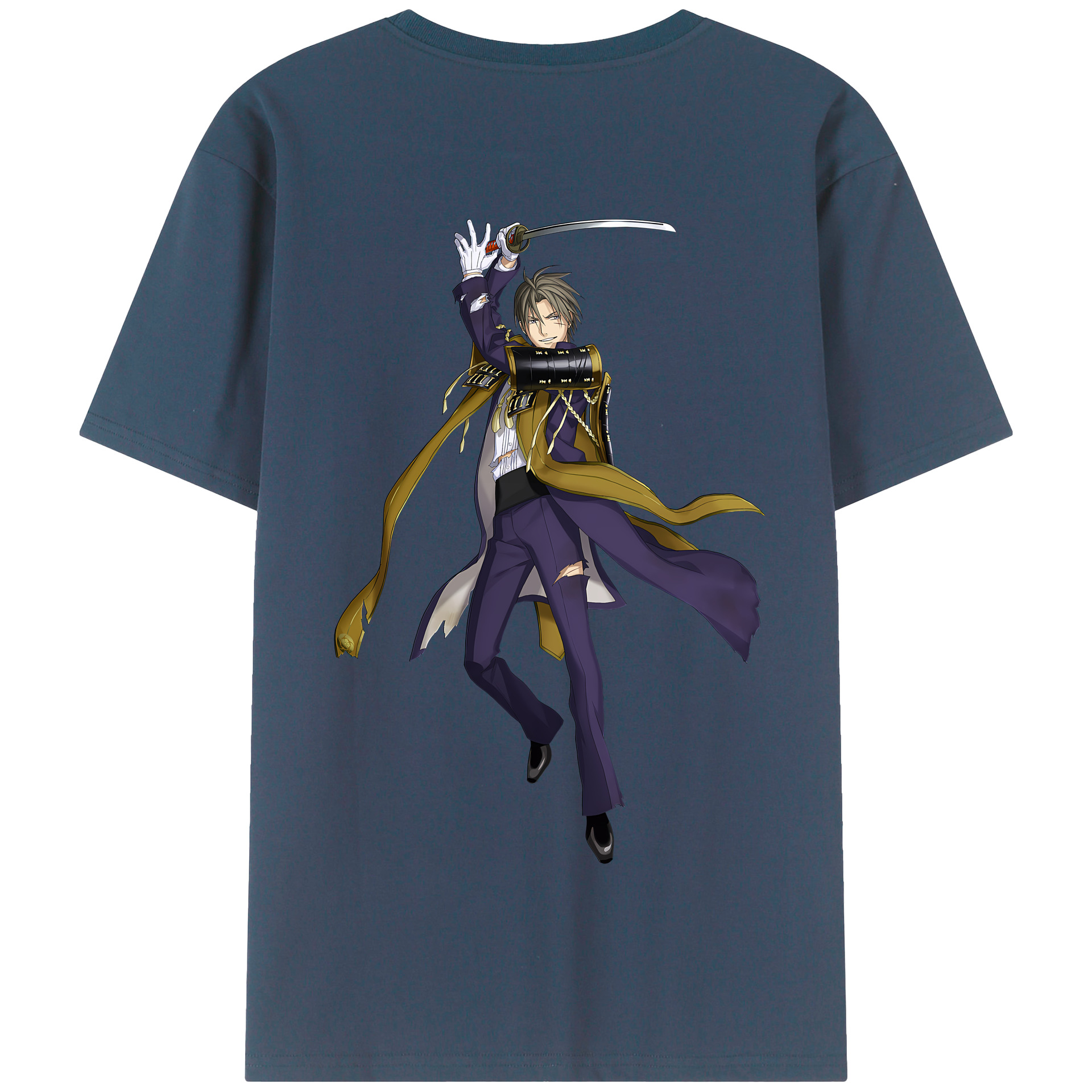 （画像用） 刀剣乱舞 Touken Ranbu 綿100％半袖Tシャツ（背面プリント）
