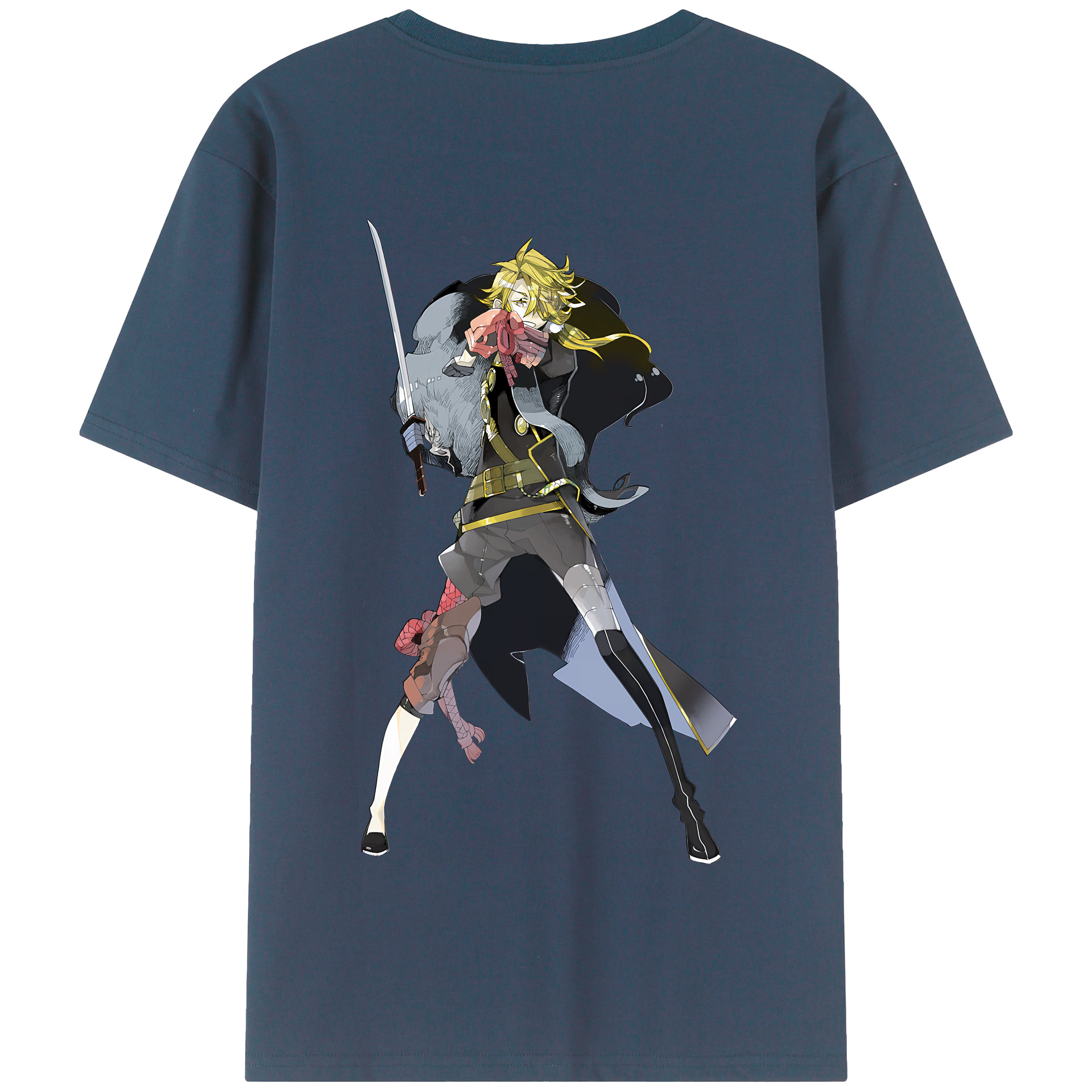 （画像用） 刀剣乱舞 Touken Ranbu 綿100％半袖Tシャツ（背面プリント）