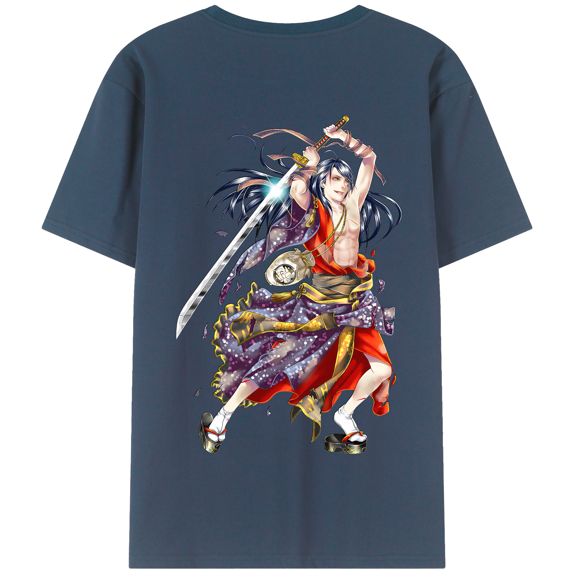 （画像用） 刀剣乱舞 Touken Ranbu 綿100％半袖Tシャツ（背面プリント）