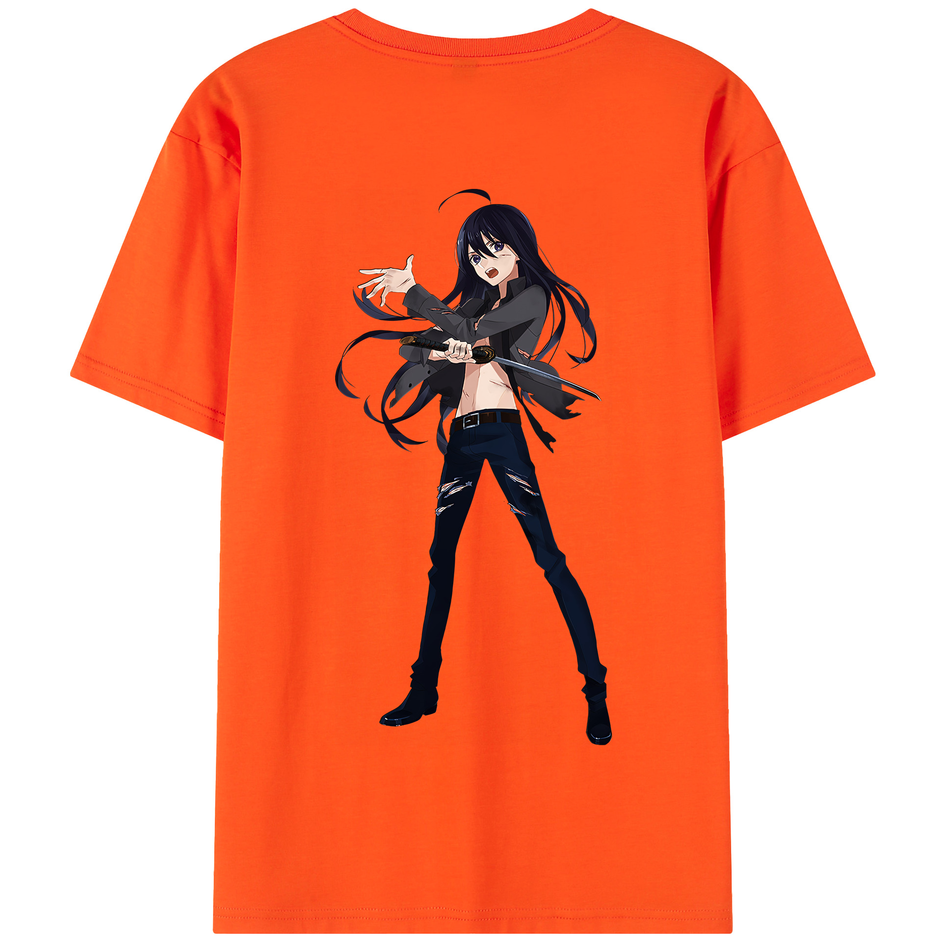 （画像用） 刀剣乱舞 Touken Ranbu 綿100％半袖Tシャツ（背面プリント）