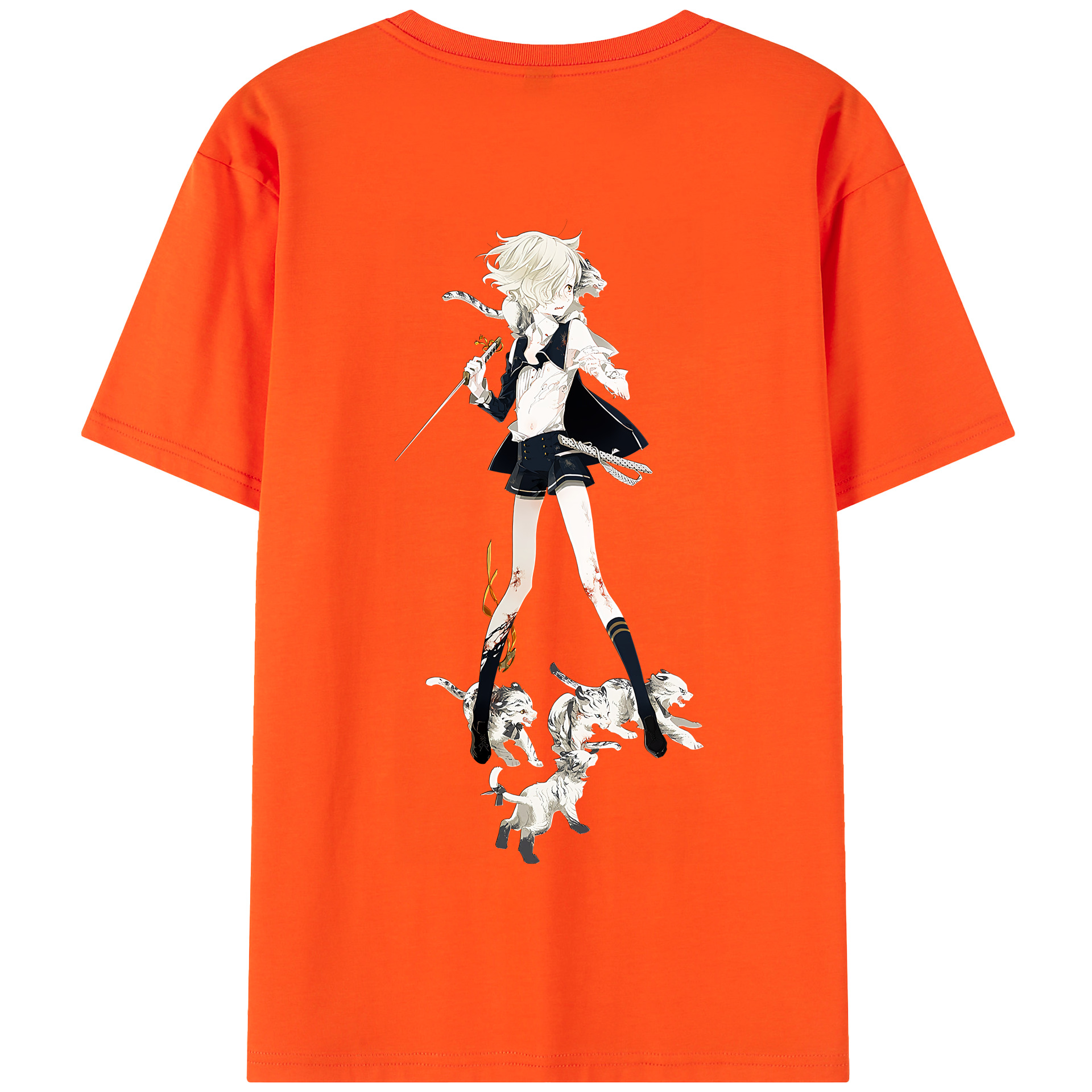 （画像用） 刀剣乱舞 Touken Ranbu 綿100％半袖Tシャツ（背面プリント）