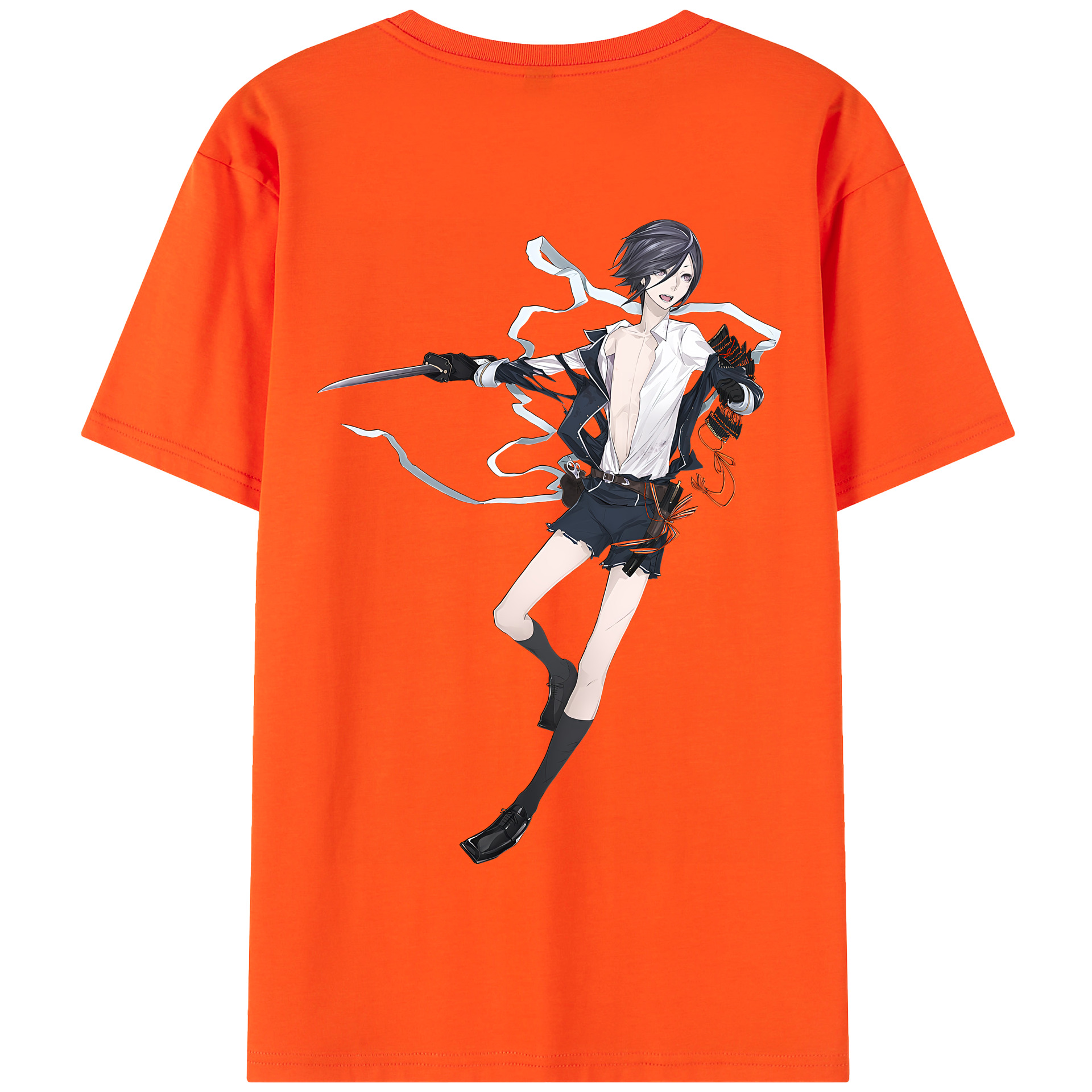 （画像用） 刀剣乱舞 Touken Ranbu 綿100％半袖Tシャツ（背面プリント）