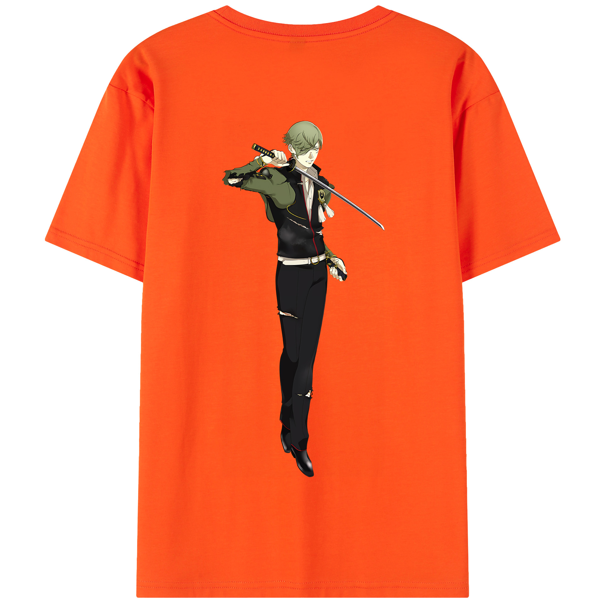 （画像用） 刀剣乱舞 Touken Ranbu 綿100％半袖Tシャツ（背面プリント）