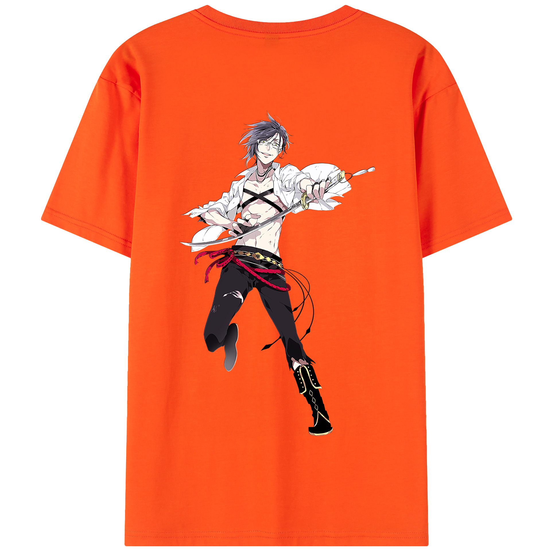 （画像用） 刀剣乱舞 Touken Ranbu 綿100％半袖Tシャツ（背面プリント）