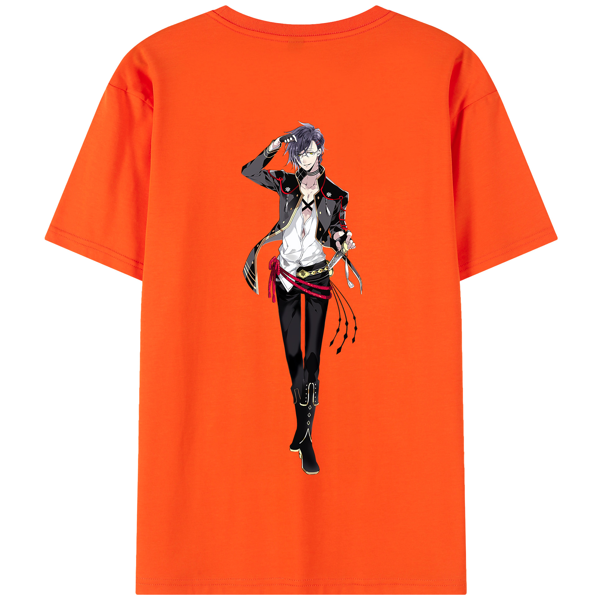 （画像用） 刀剣乱舞 Touken Ranbu 綿100％半袖Tシャツ（背面プリント）