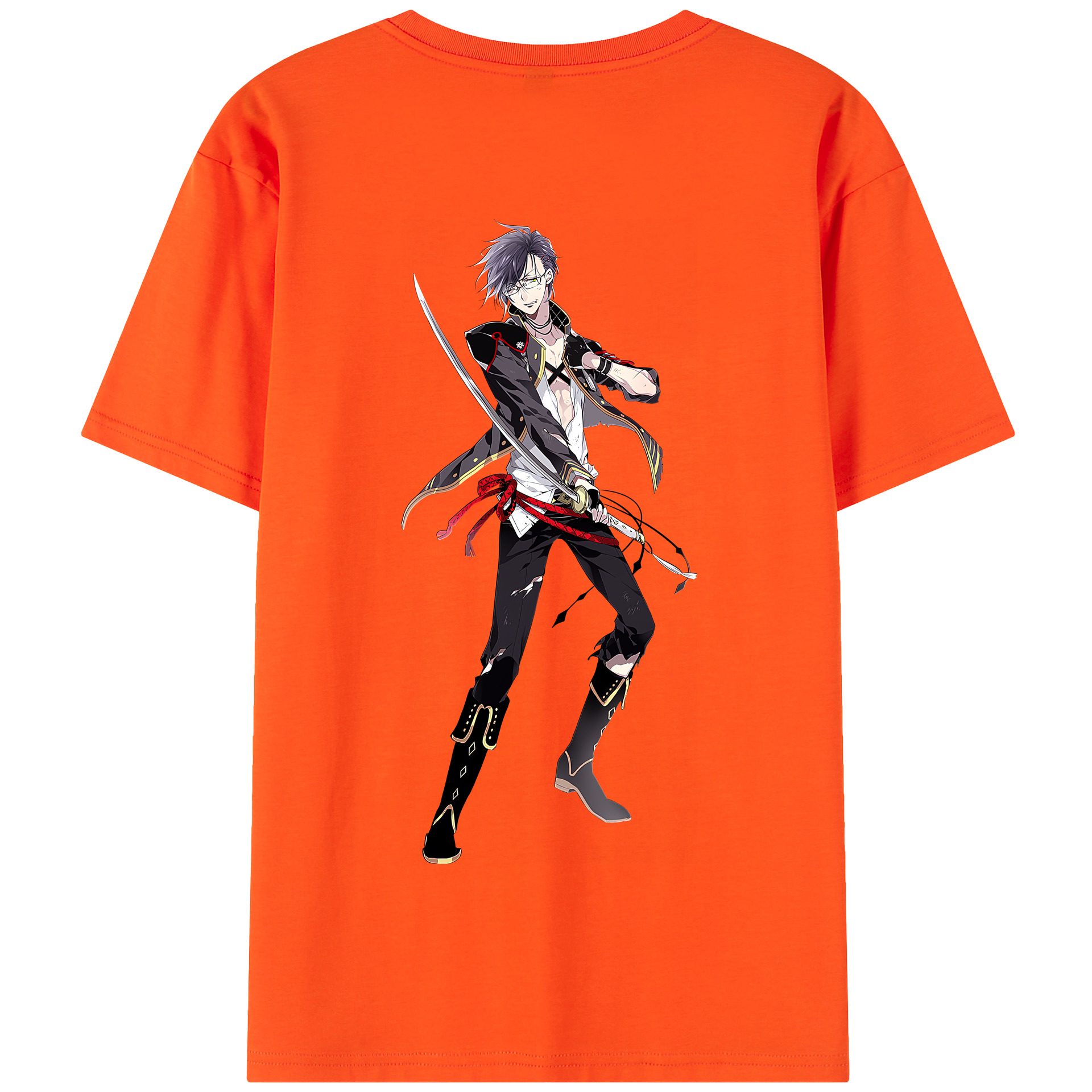 （画像用） 刀剣乱舞 Touken Ranbu 綿100％半袖Tシャツ（背面プリント）