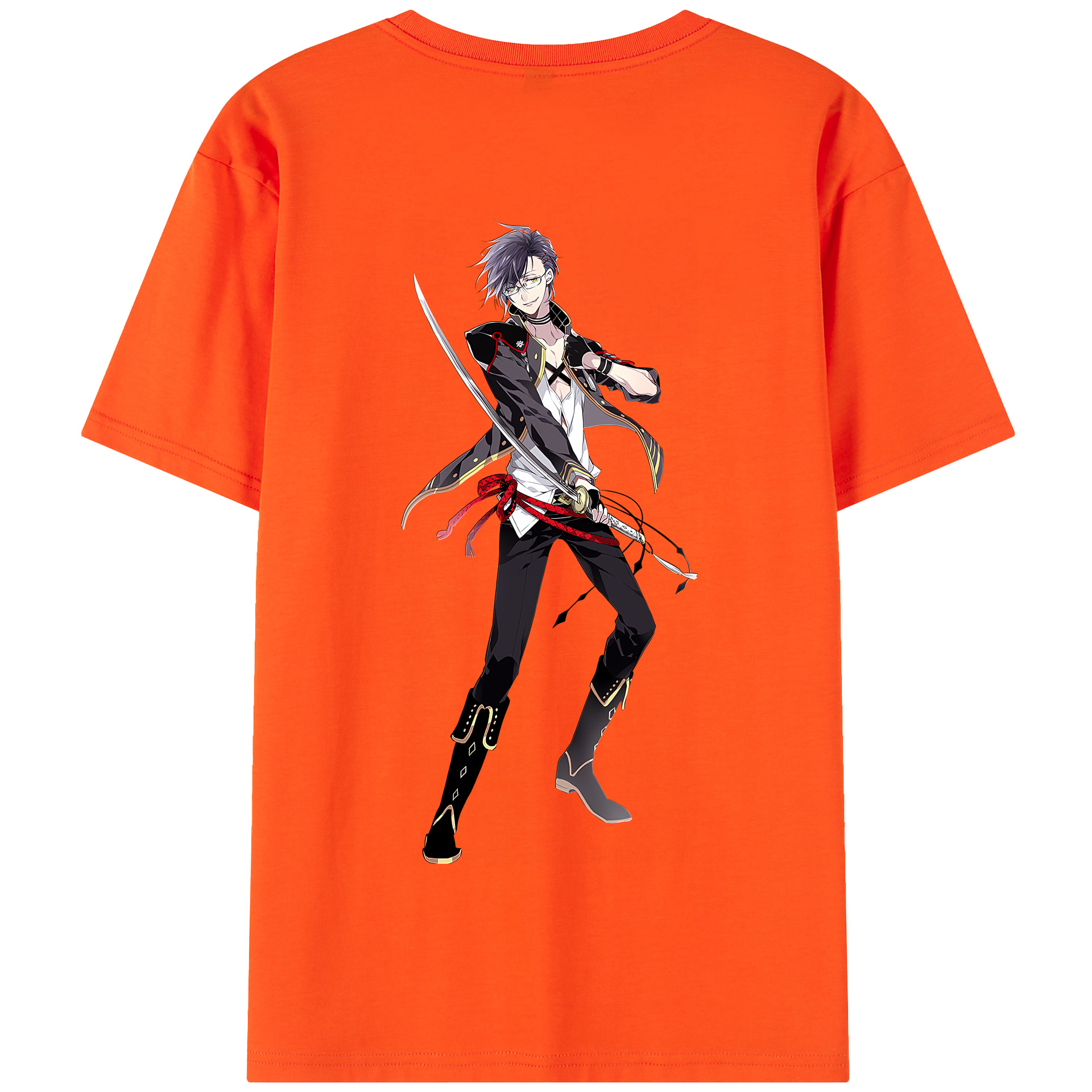 （画像用） 刀剣乱舞 Touken Ranbu 綿100％半袖Tシャツ（背面プリント）