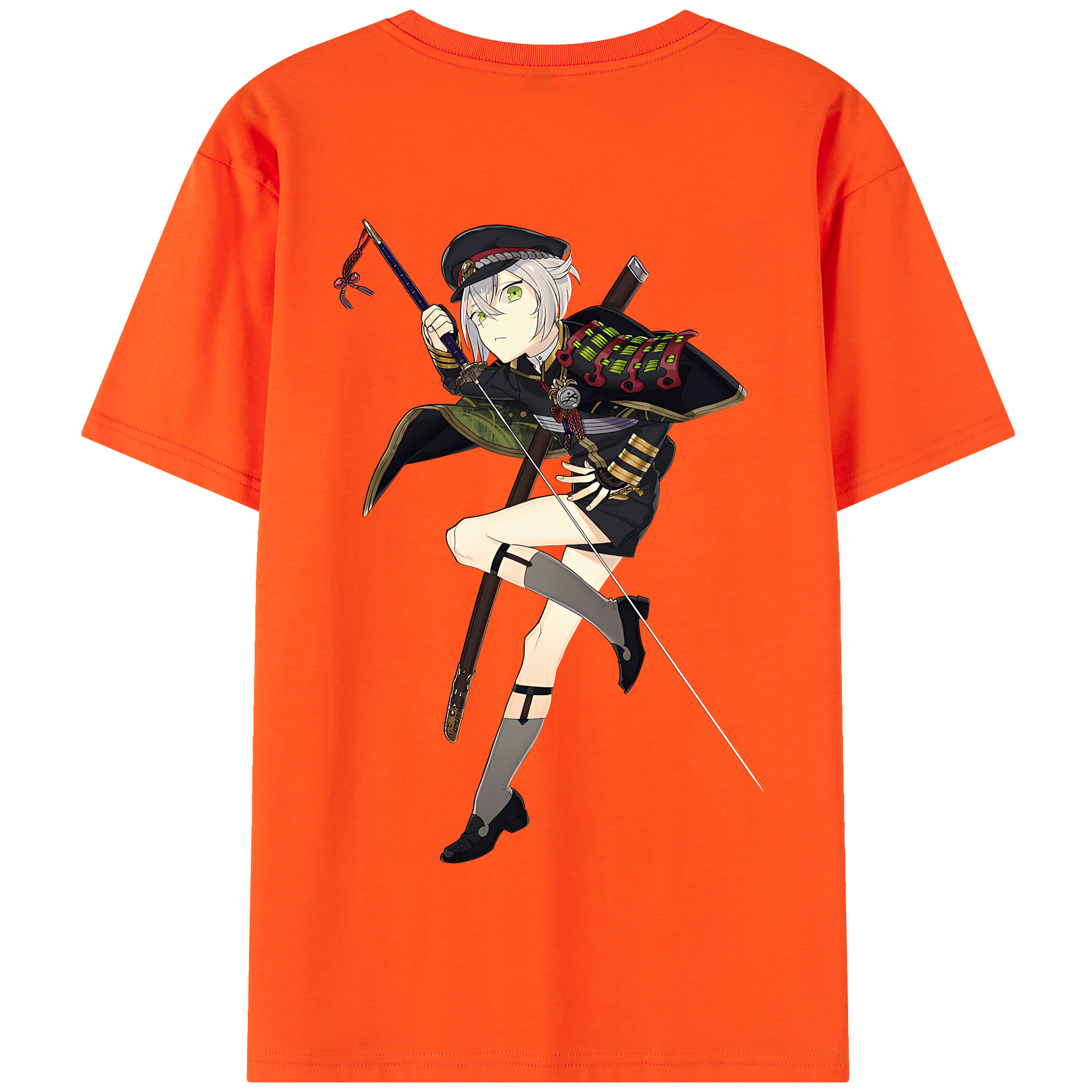 （画像用） 刀剣乱舞 Touken Ranbu 綿100％半袖Tシャツ（背面プリント）