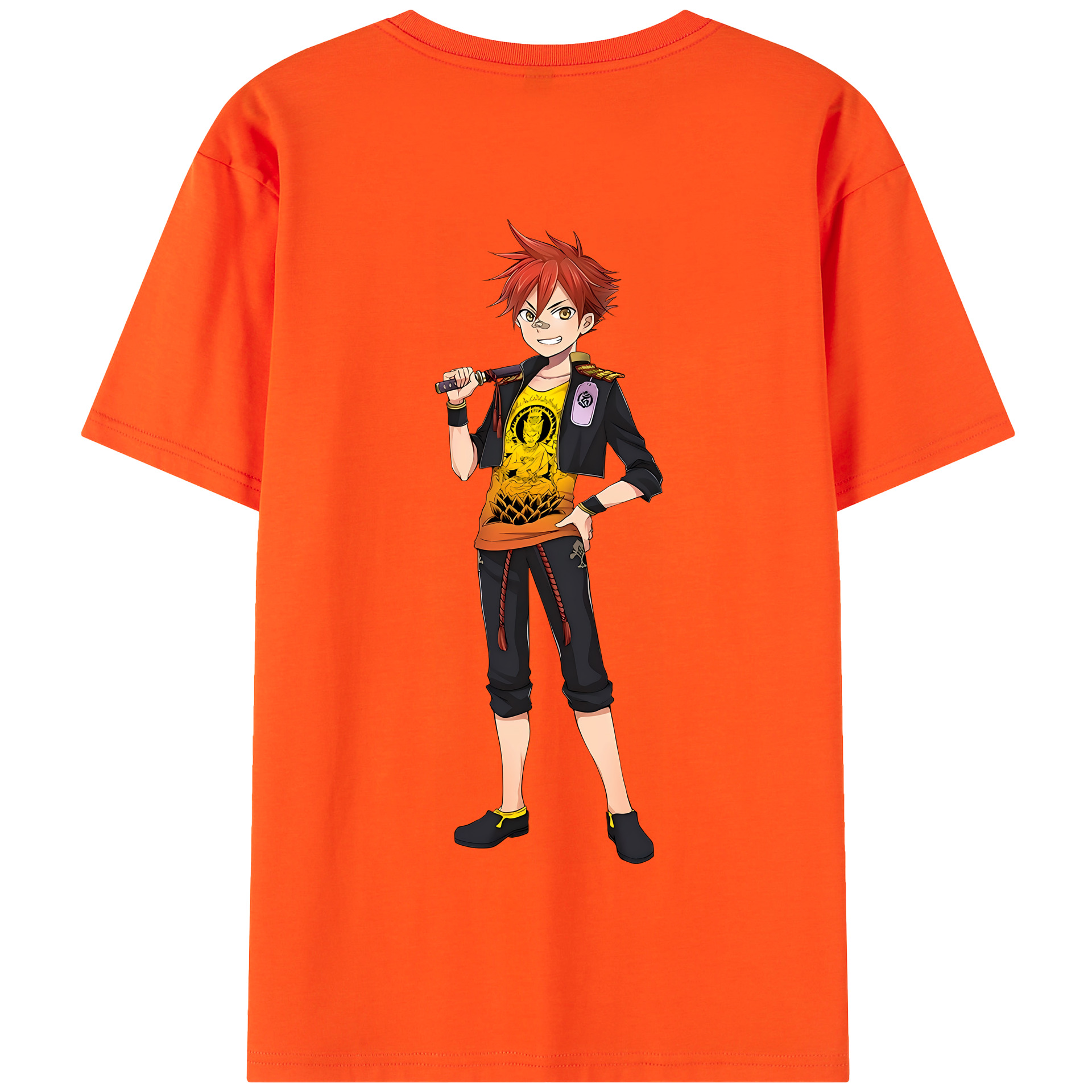 （画像用） 刀剣乱舞 Touken Ranbu 綿100％半袖Tシャツ（背面プリント）