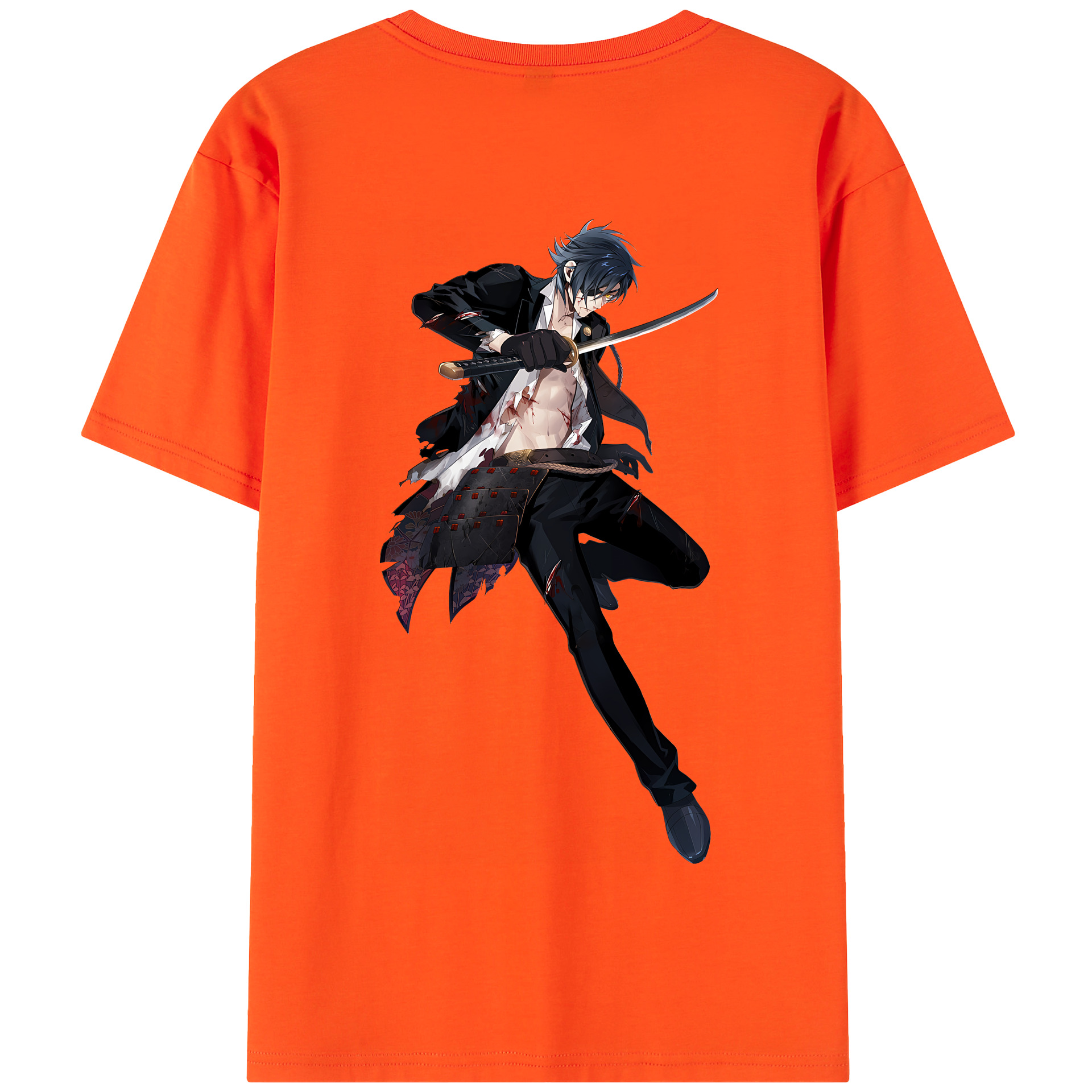 （画像用） 刀剣乱舞 Touken Ranbu 綿100％半袖Tシャツ（背面プリント）