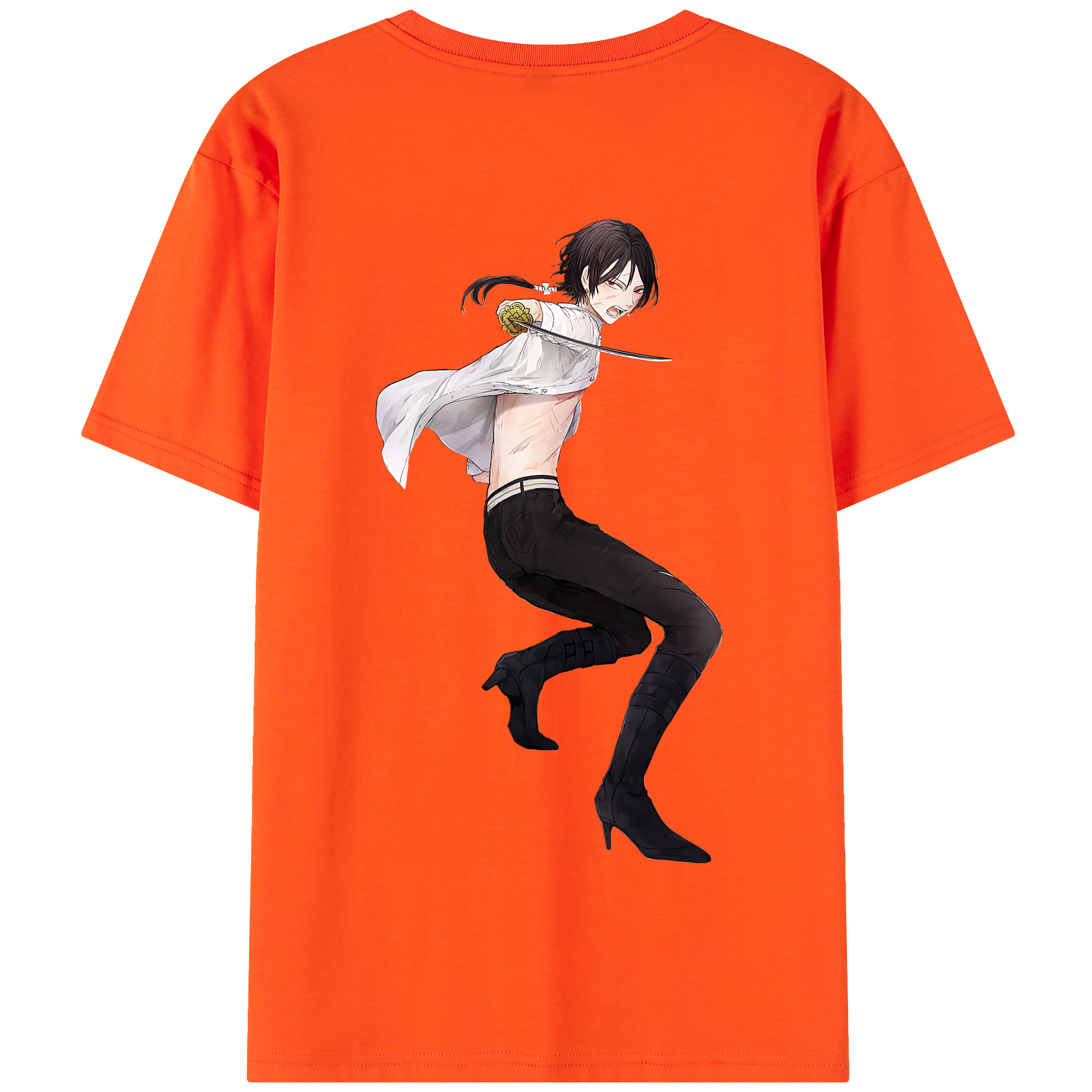 （画像用） 刀剣乱舞 Touken Ranbu 綿100％半袖Tシャツ（背面プリント）