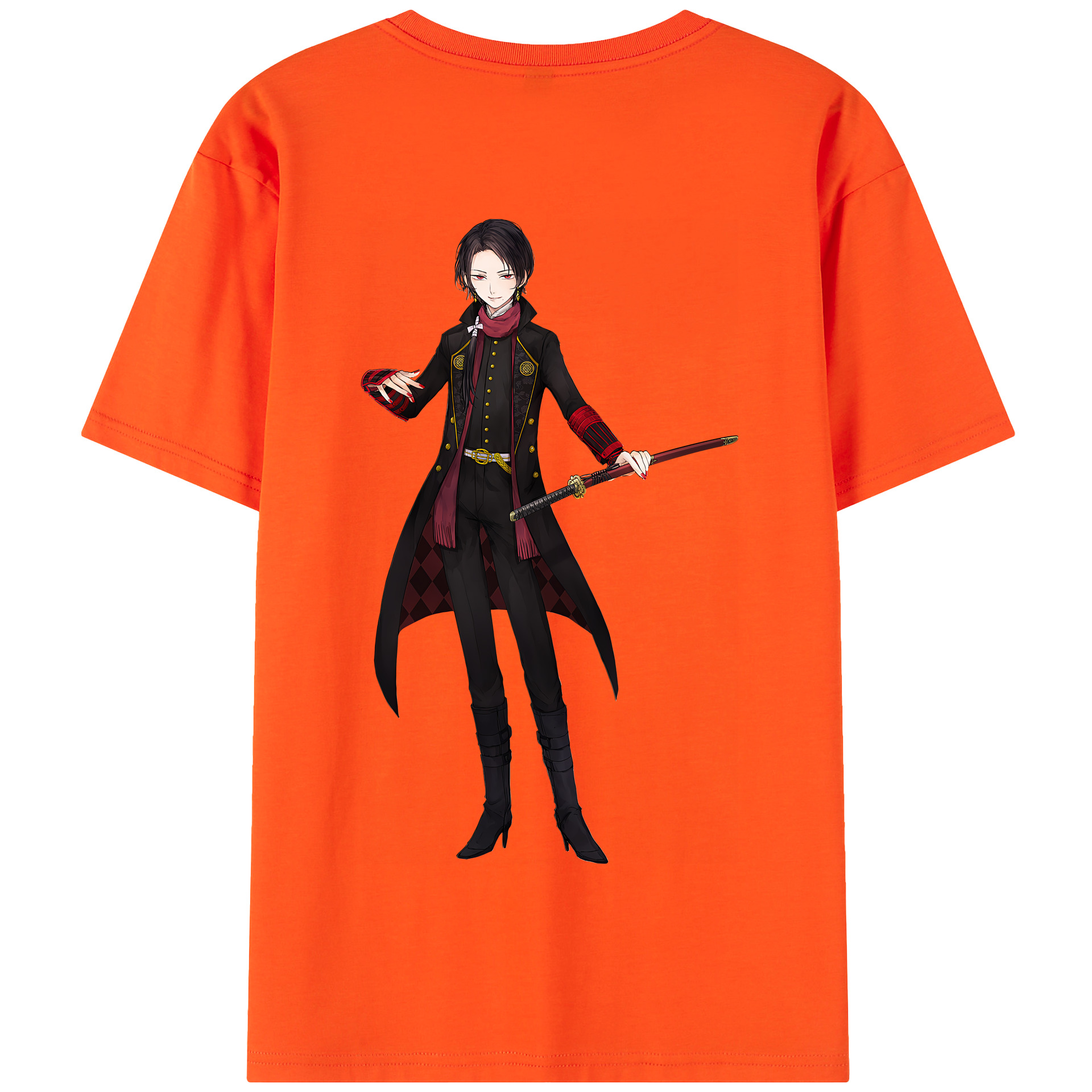 （画像用） 刀剣乱舞 Touken Ranbu 綿100％半袖Tシャツ（背面プリント）