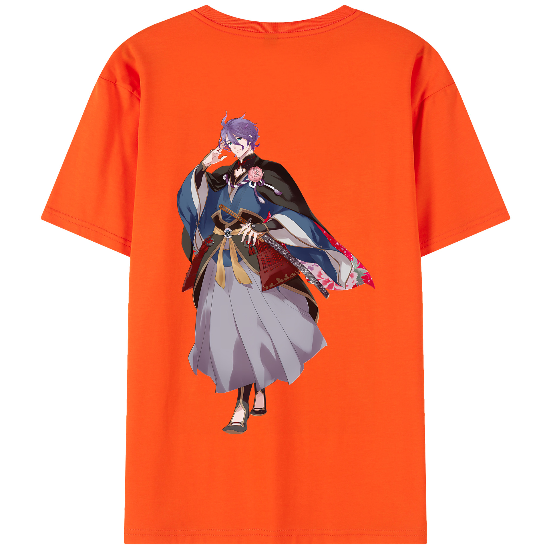 （画像用） 刀剣乱舞 Touken Ranbu 綿100％半袖Tシャツ（背面プリント）