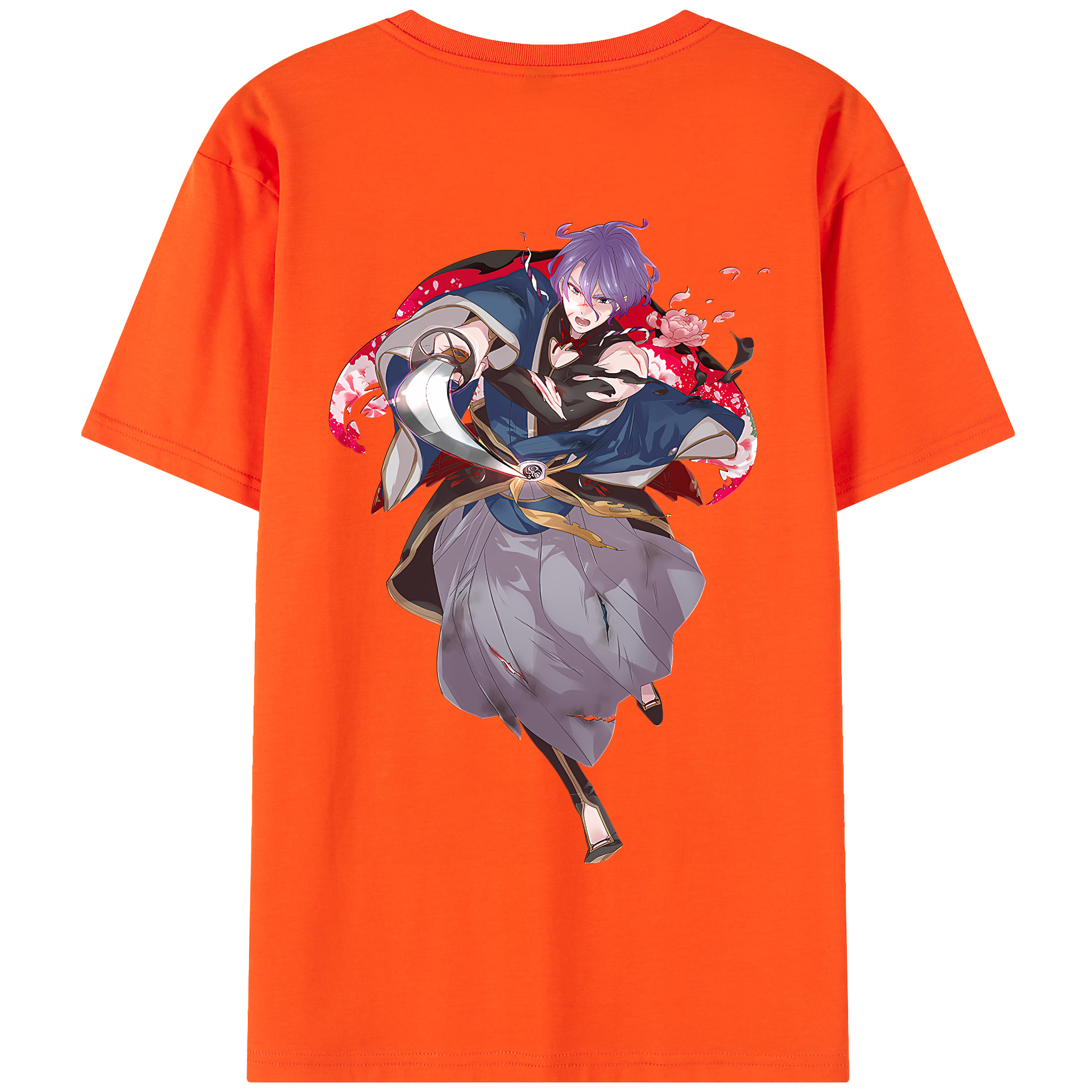（画像用） 刀剣乱舞 Touken Ranbu 綿100％半袖Tシャツ（背面プリント）